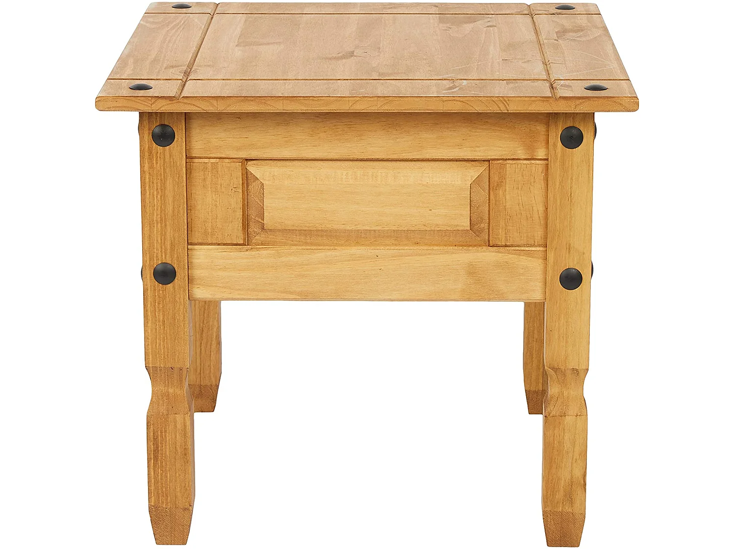 Mercers Furniture Corona Lamp Table Side End Stand Solid Wood Pine Wooden Living Room with Mexican Styling