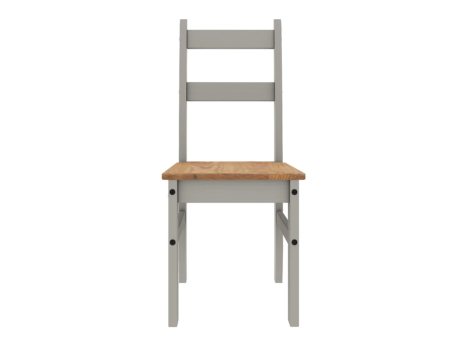 Mercers Furniture Corona Grey Wax Budget Dining Set Table & 4 Chairs Small Kitchen Solid Wood Pine Wooden with Mexican Styling