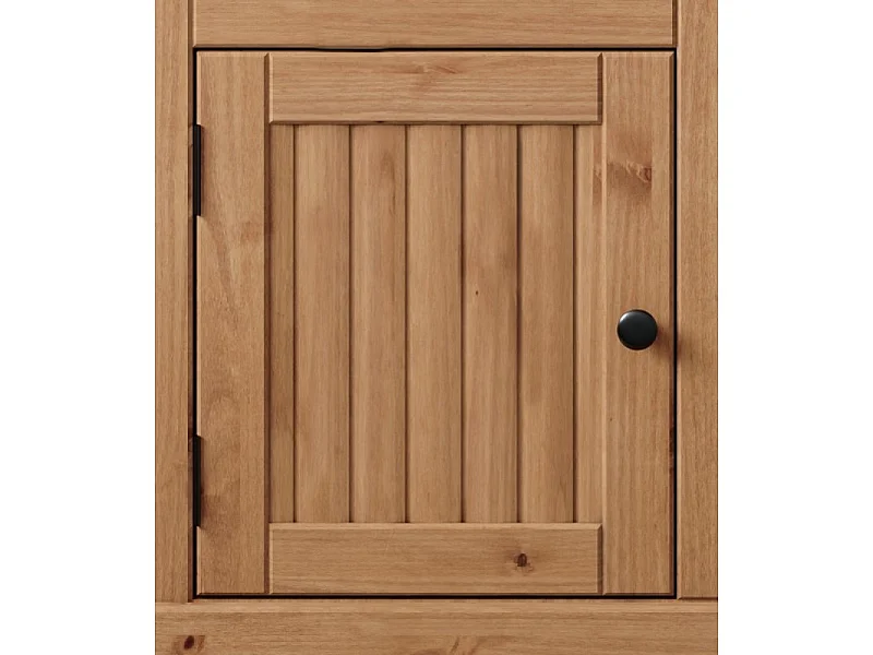 Mercers Furniture Country Antique 2 Door 2 Drawer Sideboard Cabinet Storage Cupboard Solid Wood Pine Wooden
