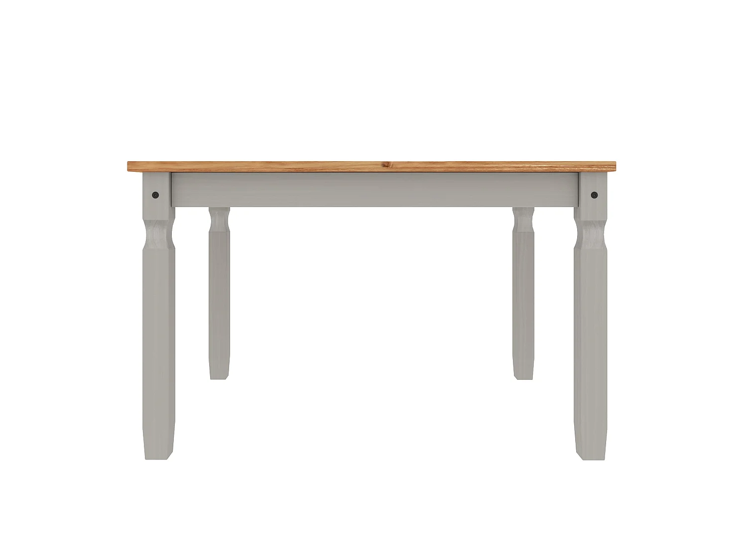 Mercers Furniture Corona Grey Wax 4'0 Dining Table & 4 Chairs Set Solid Wood Pine Wooden Kitchen with Mexican Styling