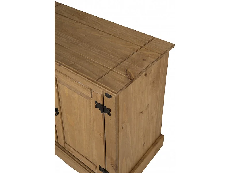 Mercers Furniture Corona 2 Door Cupboard Small Sideboard Cabinet Solid Wood Pine Wooden with Mexican Styling