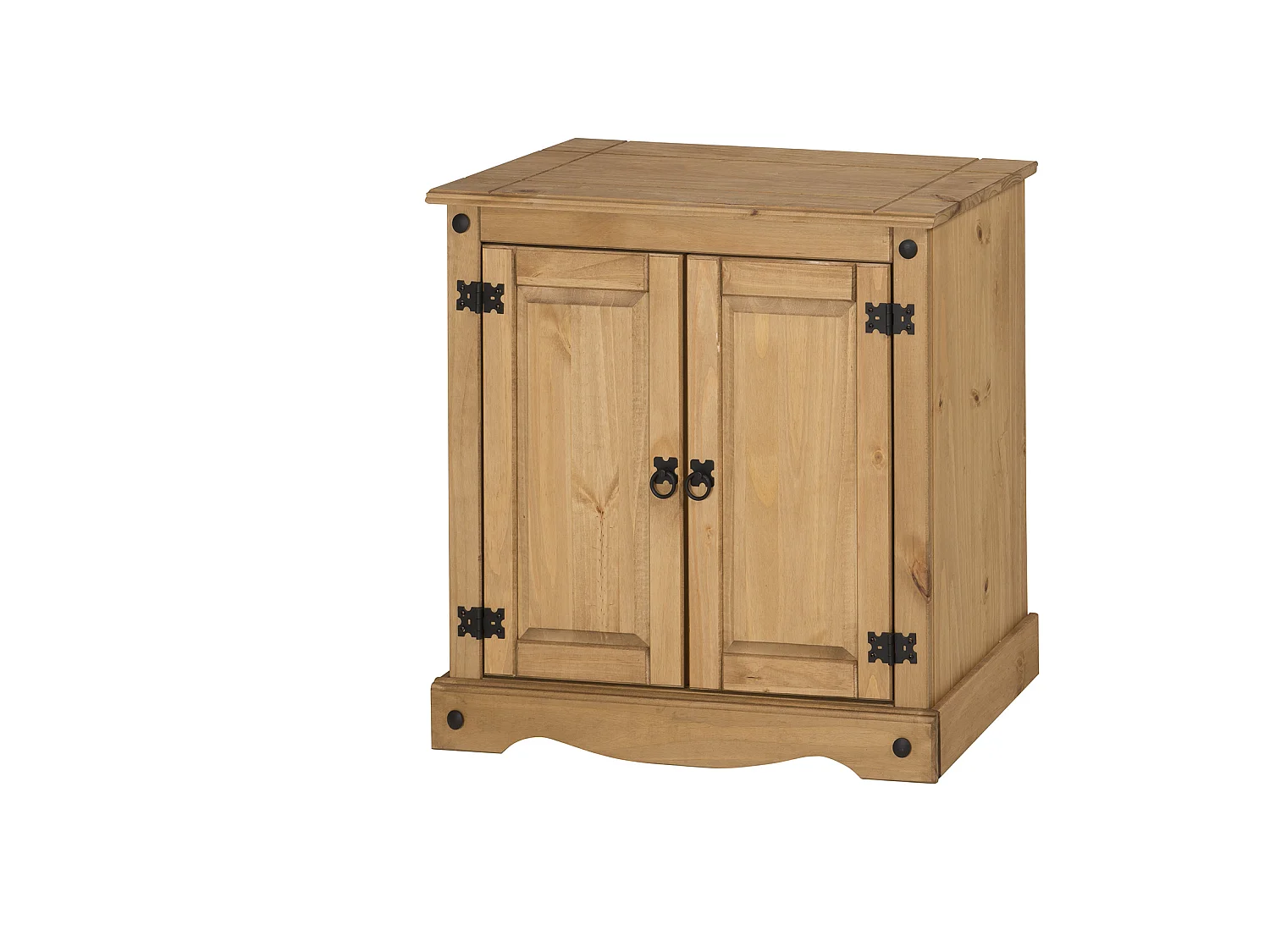 Mercers Furniture Corona 2 Door Cupboard Small Sideboard Cabinet Solid Wood Pine Wooden with Mexican Styling