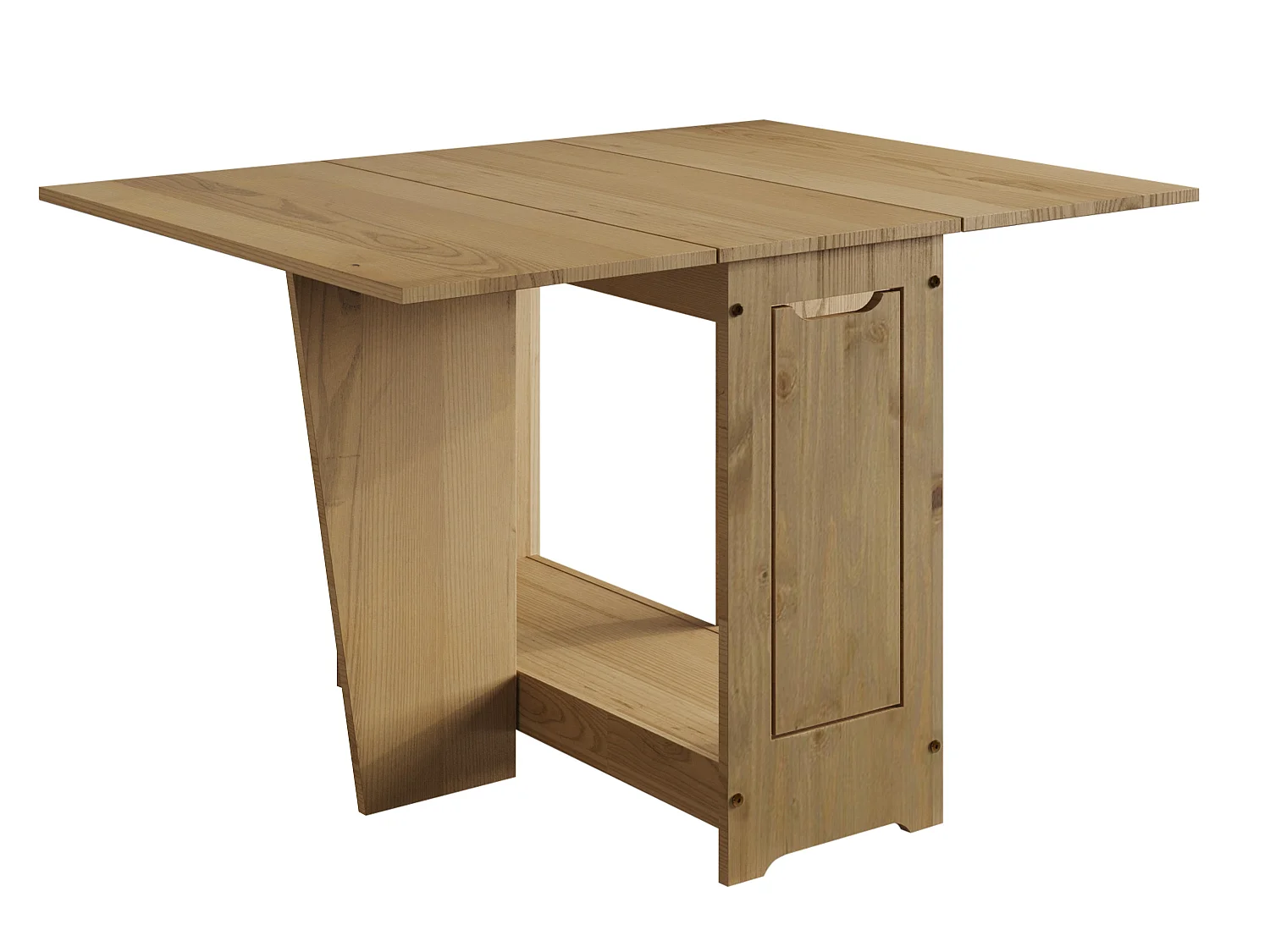 Mercers Furniture Corona Butterfly Dining Set Table & 4 Chairs Folding Compact Drop Leaf Solid Wood Mexican Pine Wooden Small Kitchen