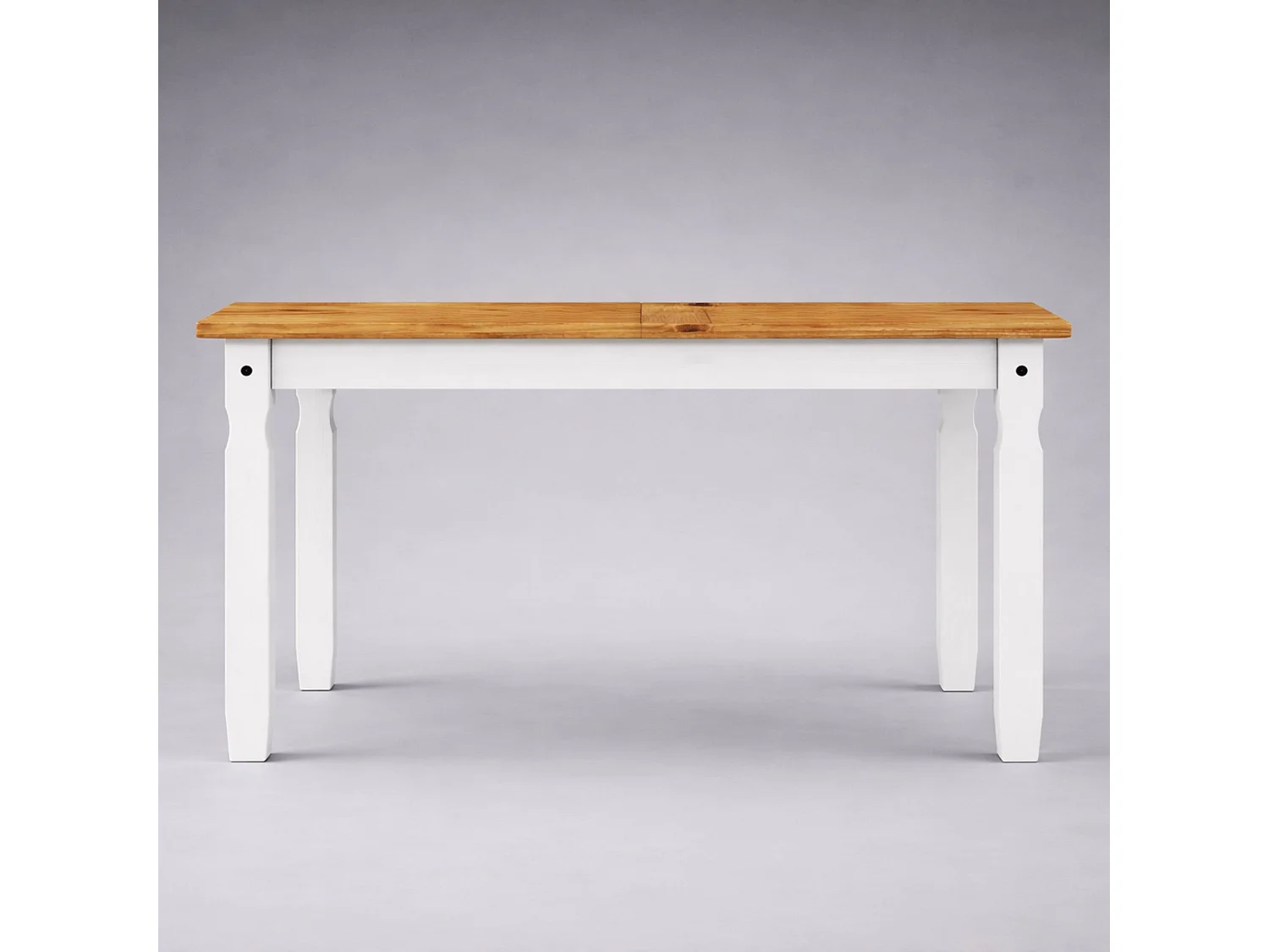 Mercers Furniture Corona White 4'0" Dining Table & 4 Chairs Set Solid Wood Mexican Pine Wooden Kitchen