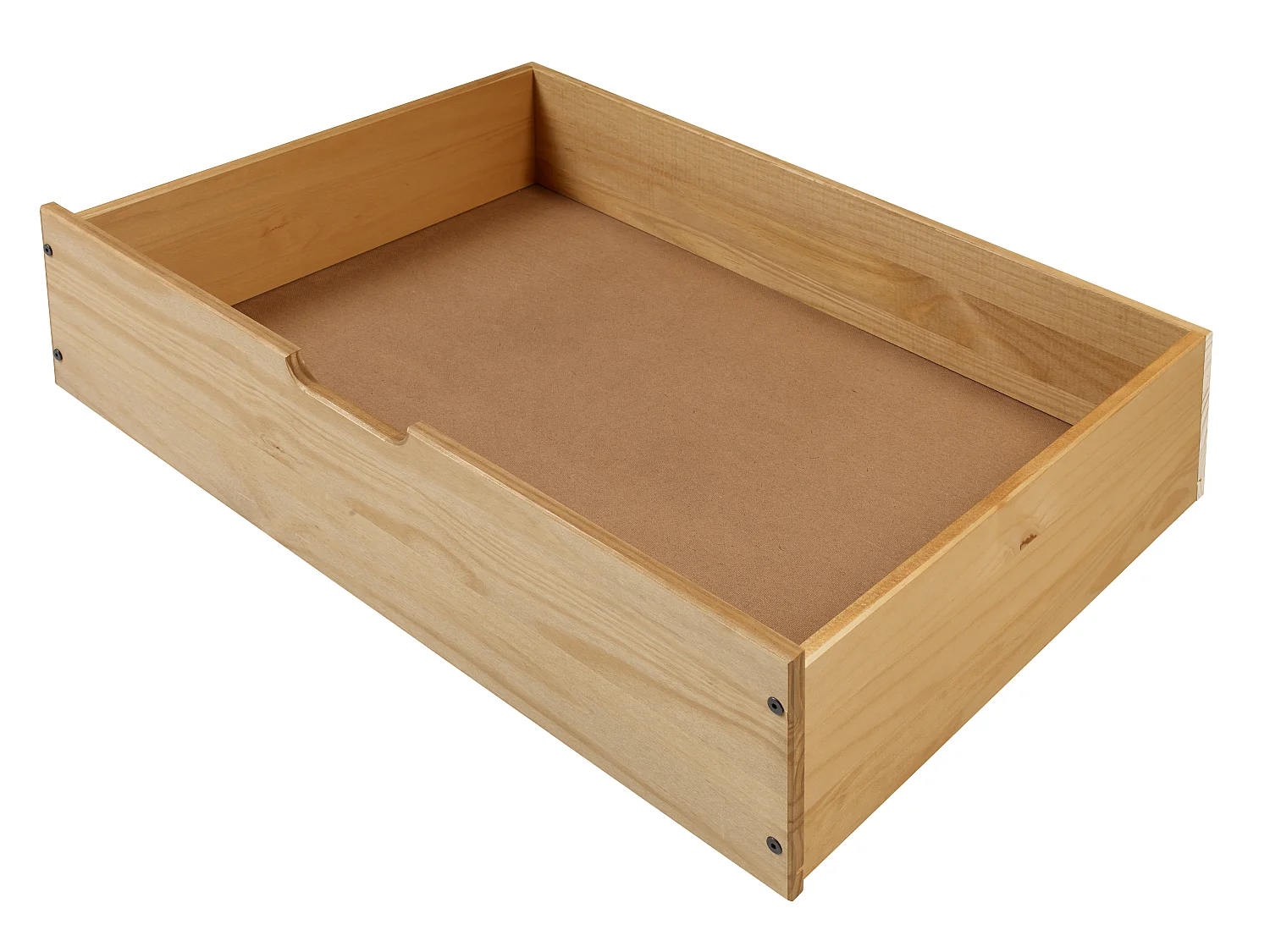 Mercers Furniture Corona Pair of Underbed Drawers x2 Storage Drawers Casters Solid Wood Pine Wooden Bedroom with Mexican Styling