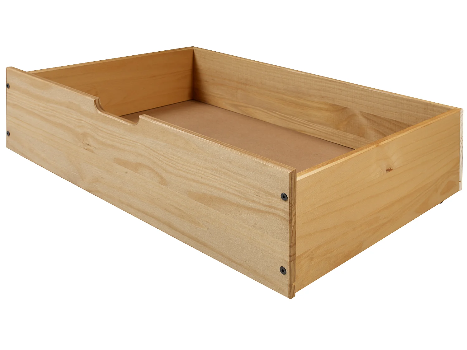 Mercers Furniture Corona Pair of Underbed Drawers x2 Storage Drawers Casters Solid Wood Pine Wooden Bedroom with Mexican Styling