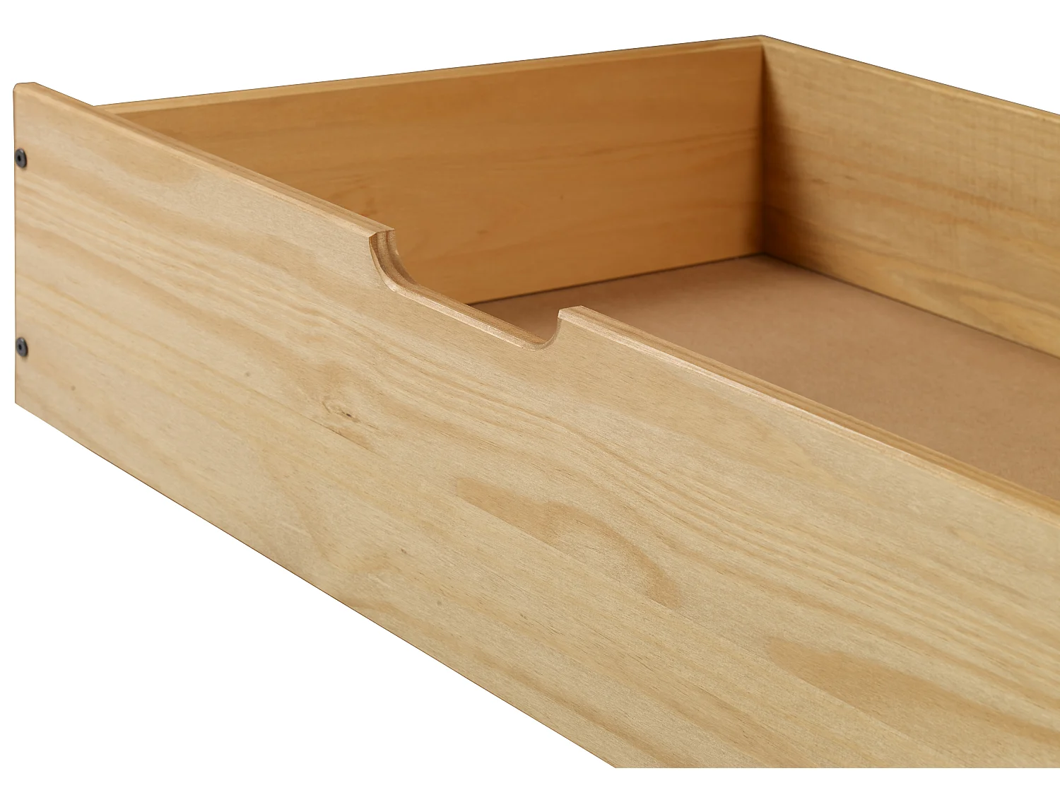 Mercers Furniture Corona Pair of Underbed Drawers x2 Storage Drawers Casters Solid Wood Pine Wooden Bedroom with Mexican Styling