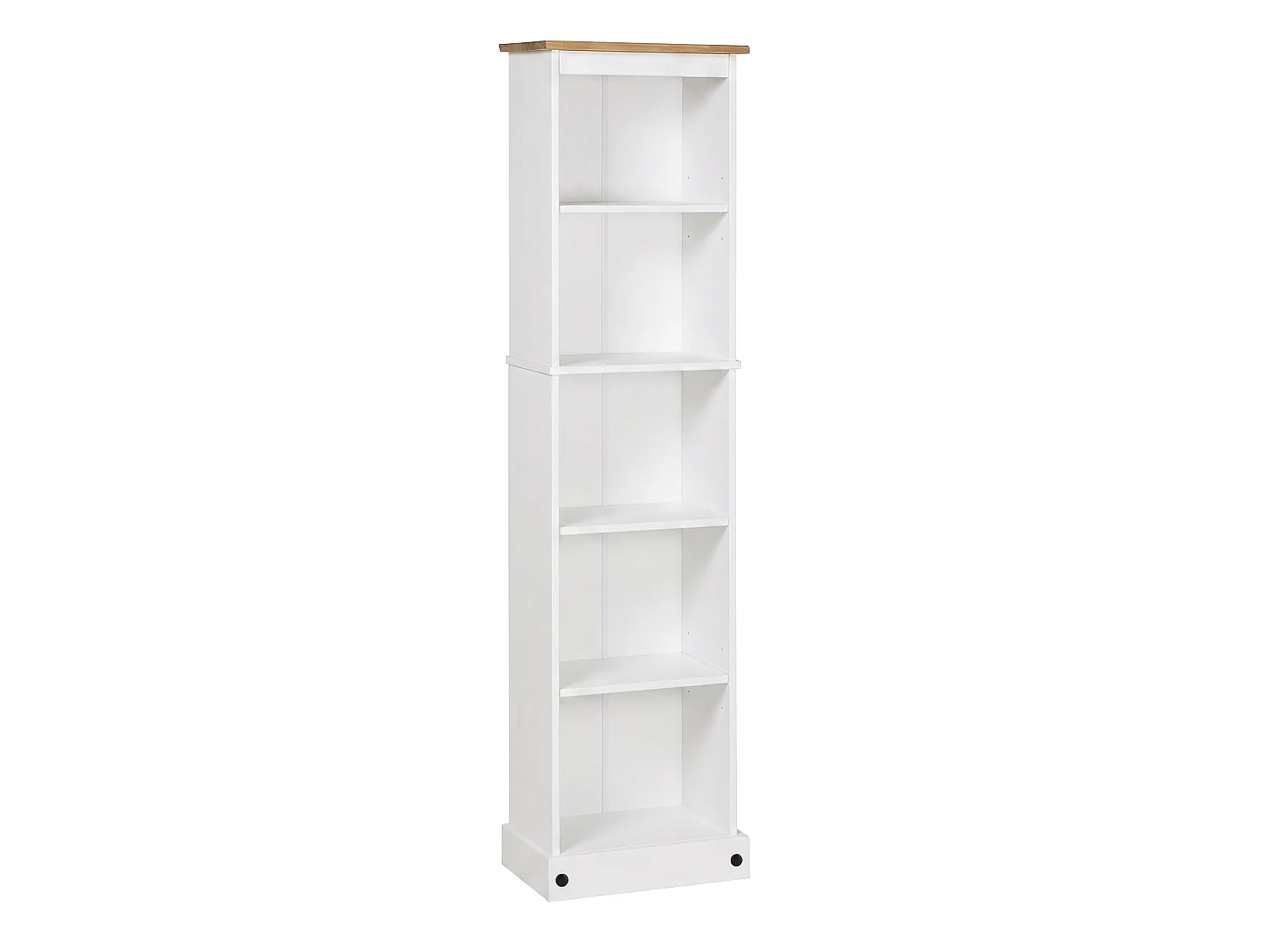 Mercers Furniture Corona White Tall Narrow Bookcase