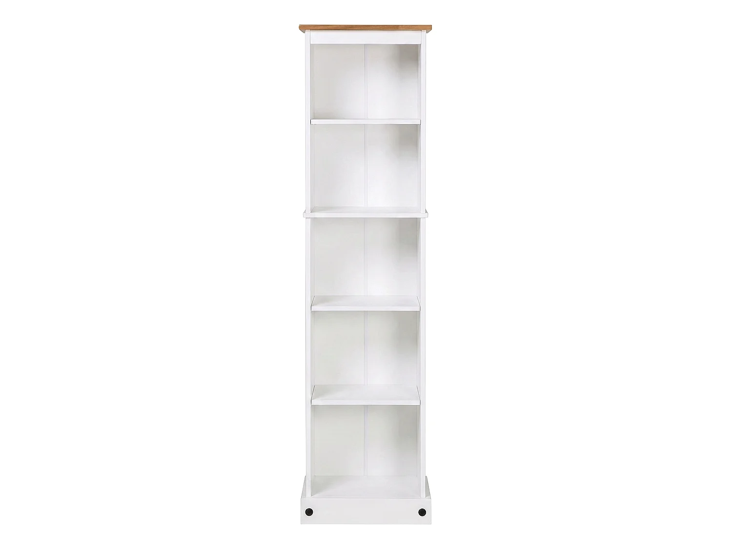 Mercers Furniture Corona White Tall Narrow Bookcase