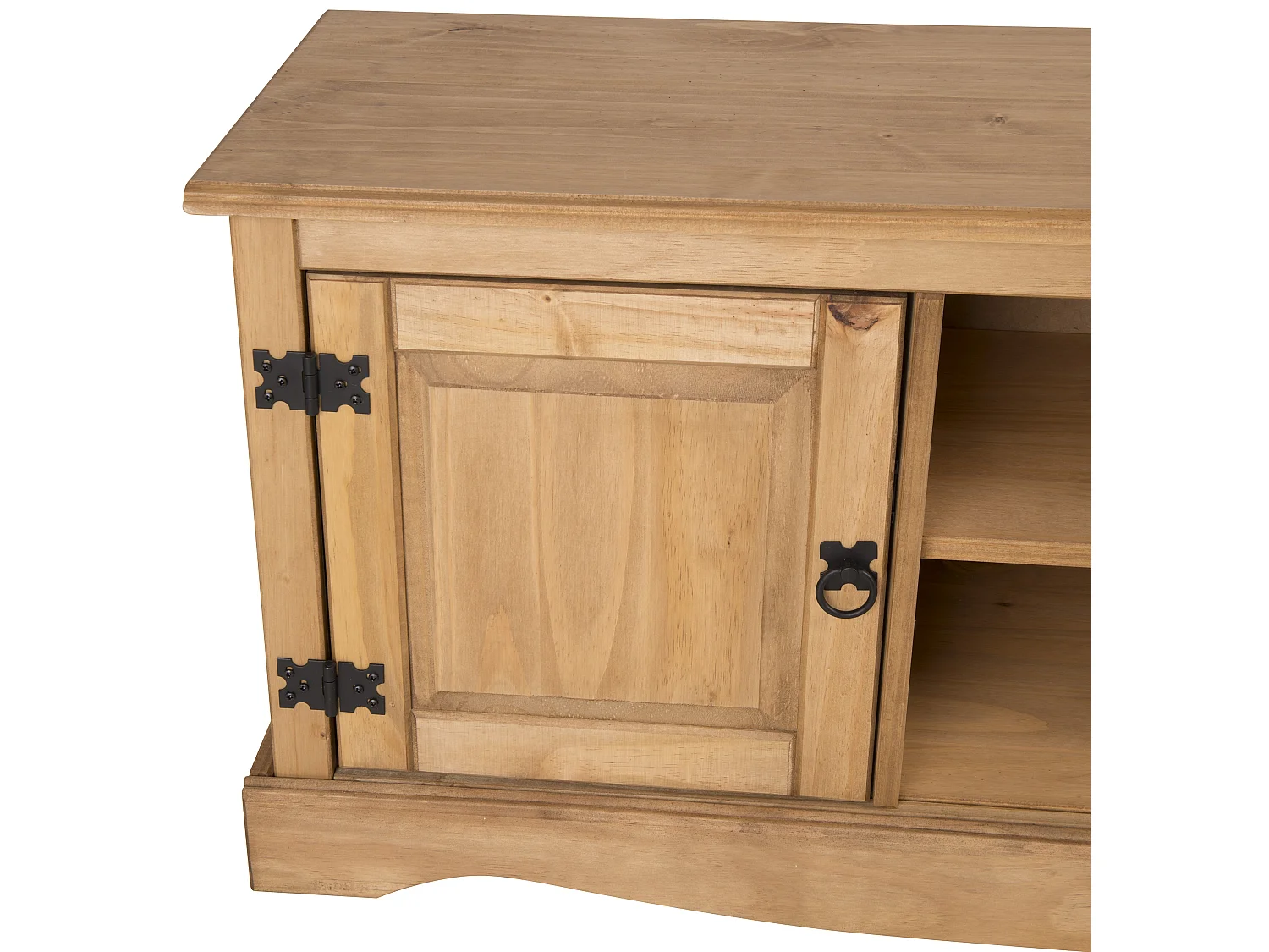 Mercers Furniture Corona 1 Door Media Unit 1 Shelf TV Stand Cabinet Solid Pine with Mexican Styling