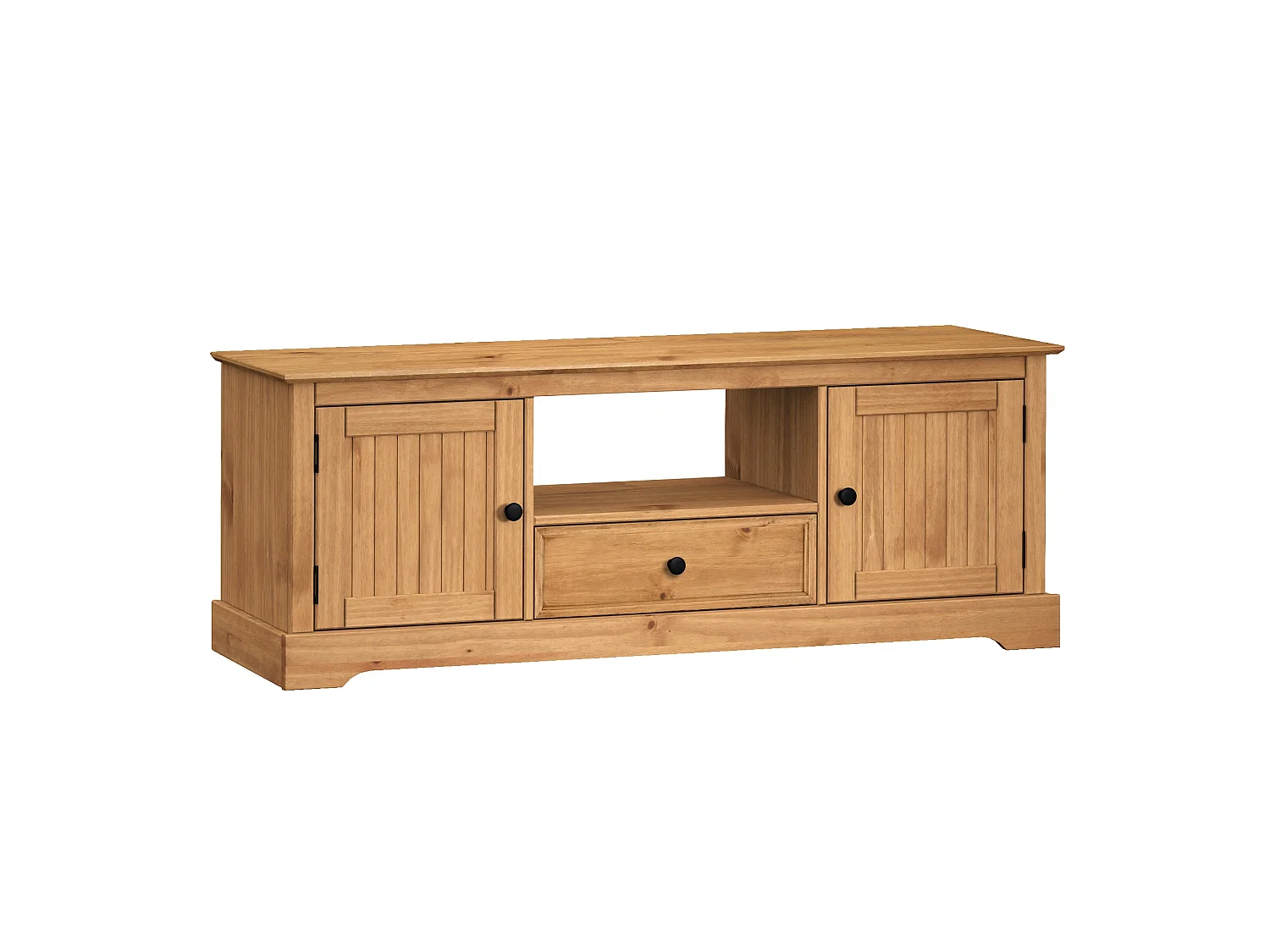 Mercers Furniture Country Antique Widescreen TV Unit Television Stand Wide Large Long Cabinet Solid Wood Pine Wooden