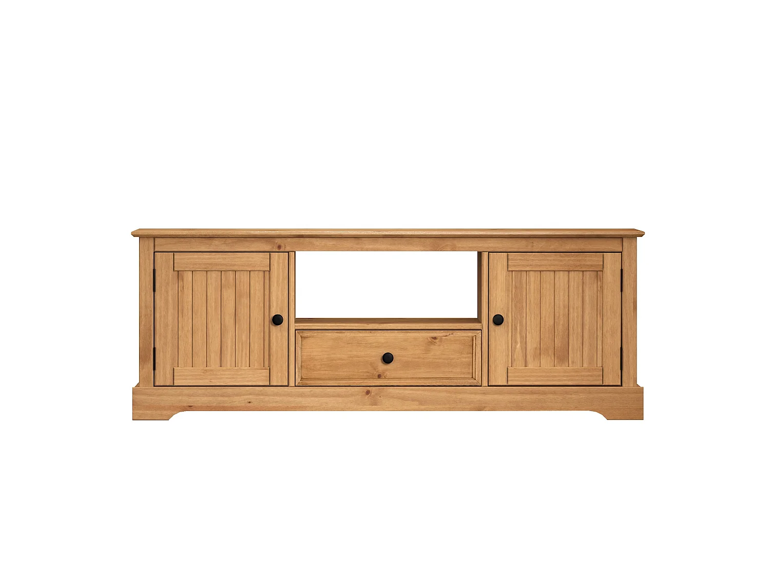Mercers Furniture Country Antique Widescreen TV Unit Television Stand Wide Large Long Cabinet Solid Wood Pine Wooden