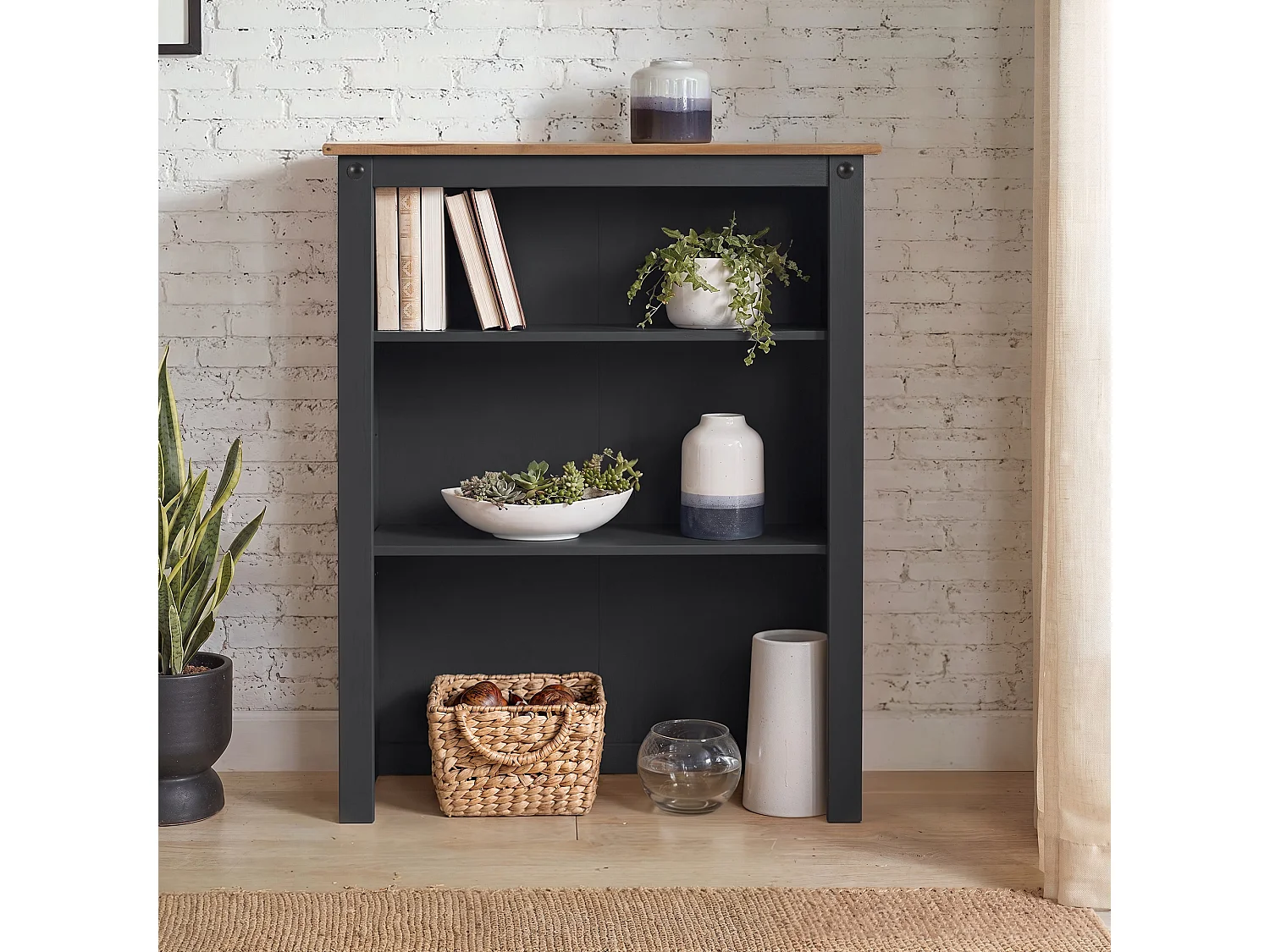 Mercers Furniture Corona Charcoal Grey 2 Door Dresser