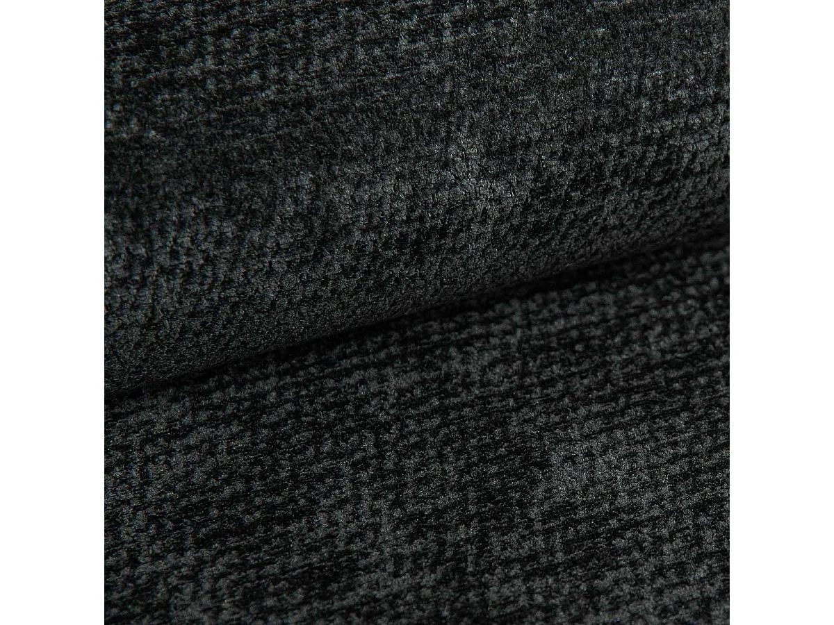 BESILIO Gestoffeerd bed 180x200 cm Tokyo chenille - bed met opbergruimte en lattenbodem - zwart