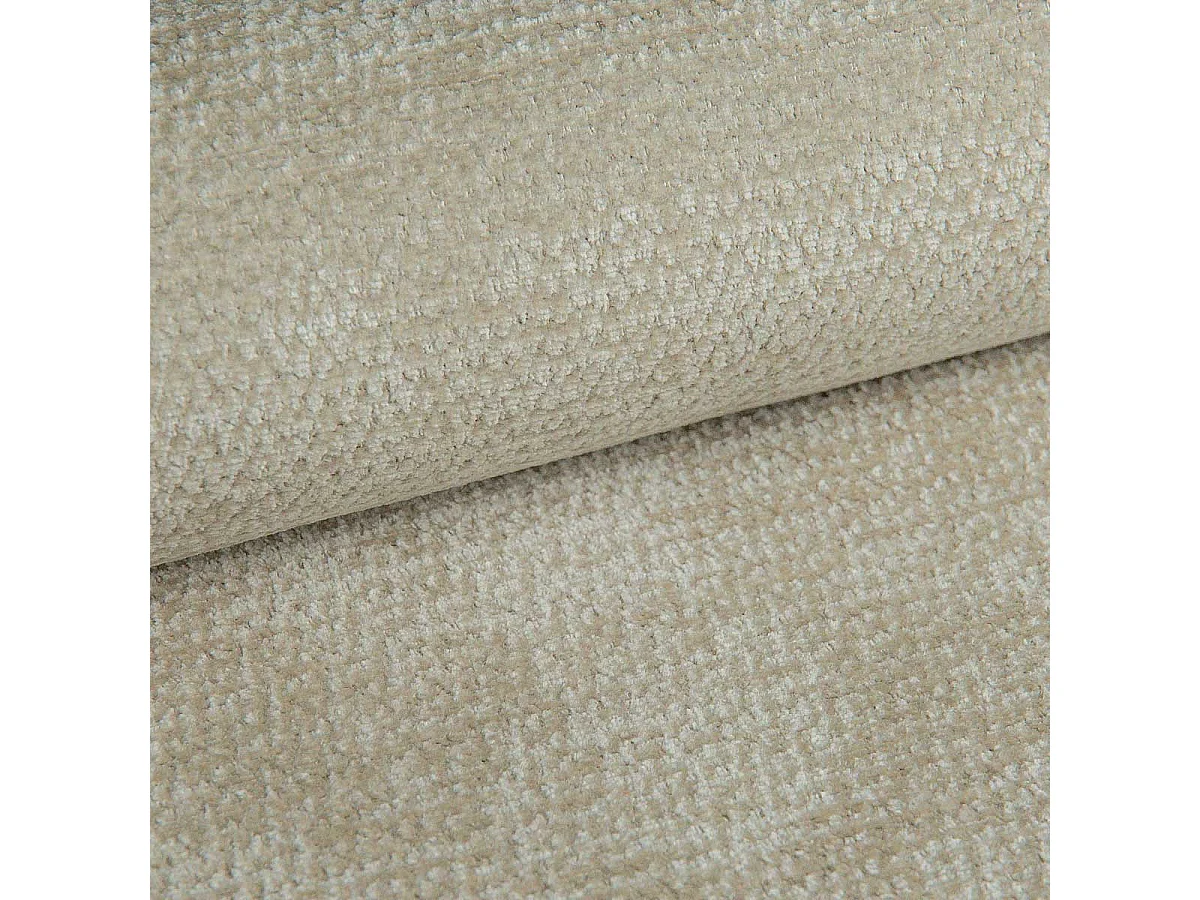 BESILIO Gestoffeerd bed 200x200 cm Tokyo chenille - bed met opbergruimte en lattenbodem - beige