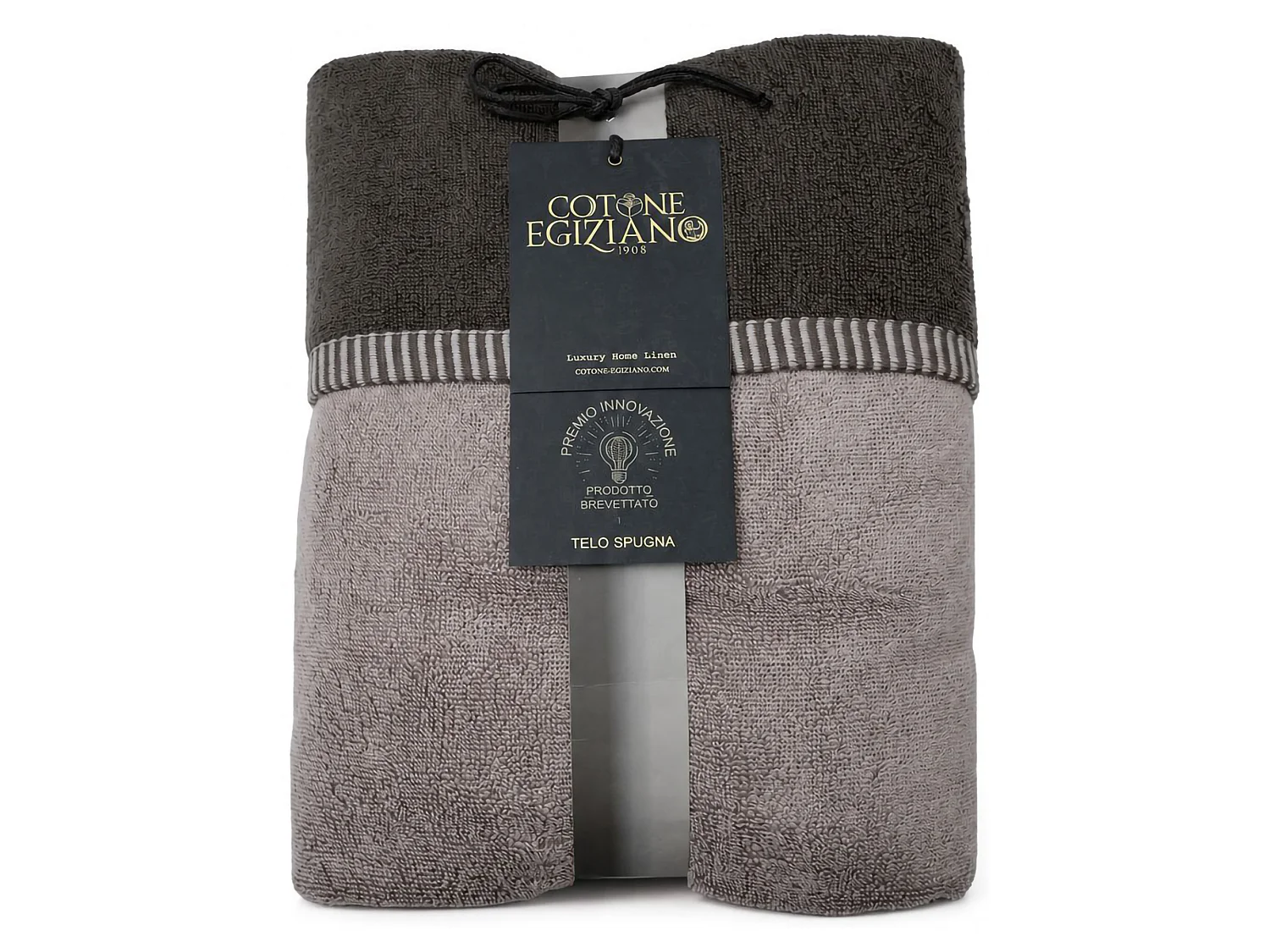 Telo Bagno Sazalo, 100% Cotone Reversibile, Beige Crema, Colore Struttura Marrone, Sfumatura Colore Struttura Crema