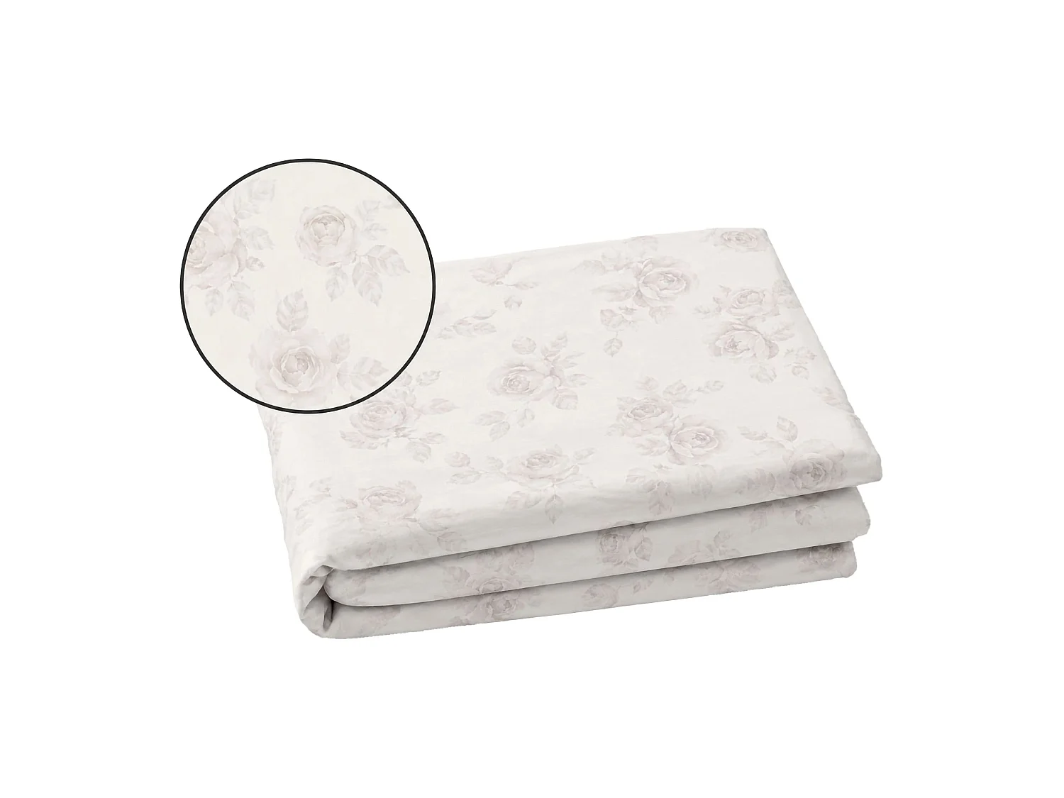Copripiumino Matrimoniale Sadamapa, Federa Inclusa, 300x250 cm Bianco Crema, in Raso, Lavabile in Lavatrice