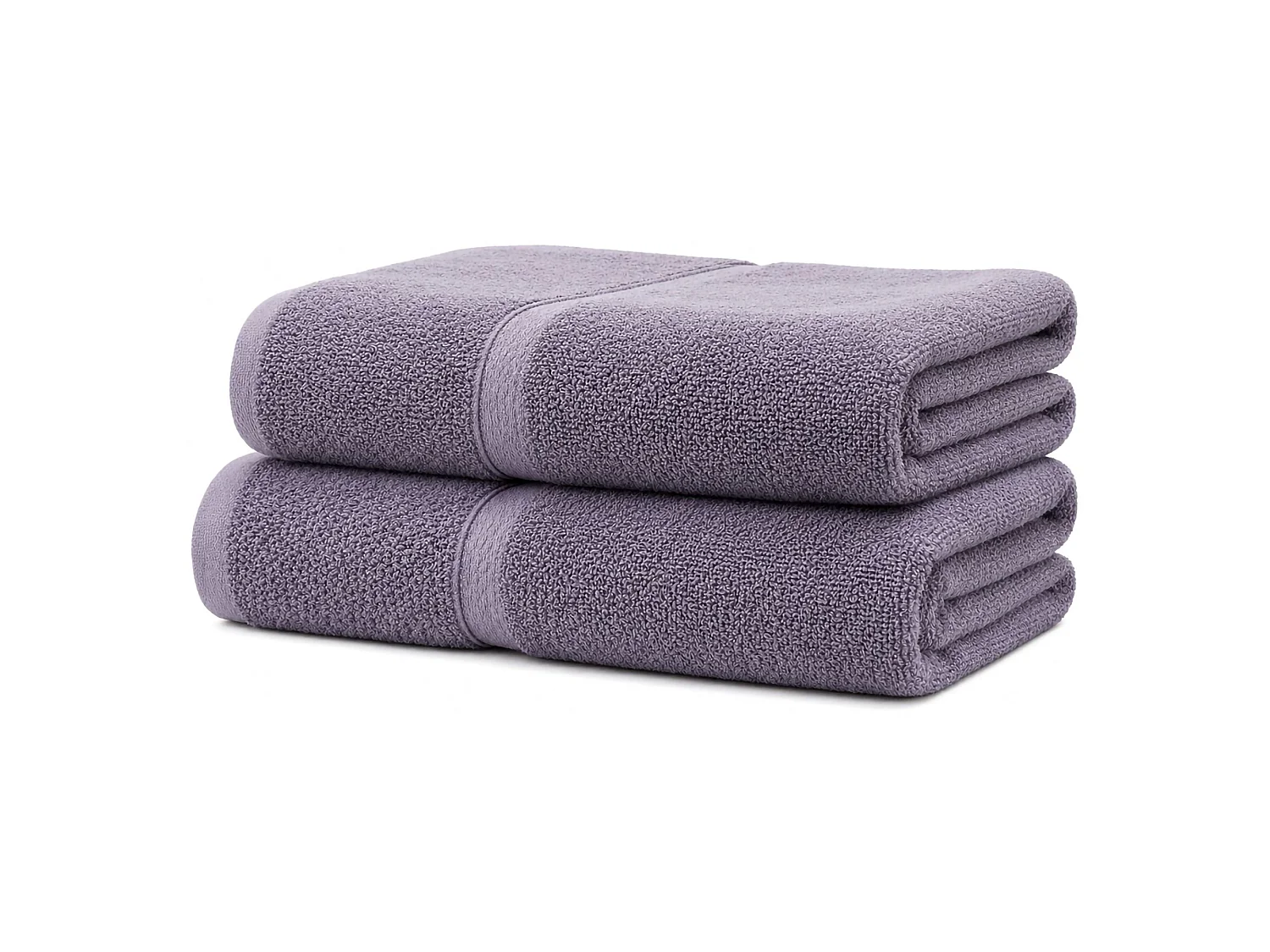 Ensemble de Serviettes Sanonefa, 100% Coton, 2 pièces, Lila Violet, 1 Serviette Visage 40x60 cm, 1 Serviette Invité/Mains 60x110 cm