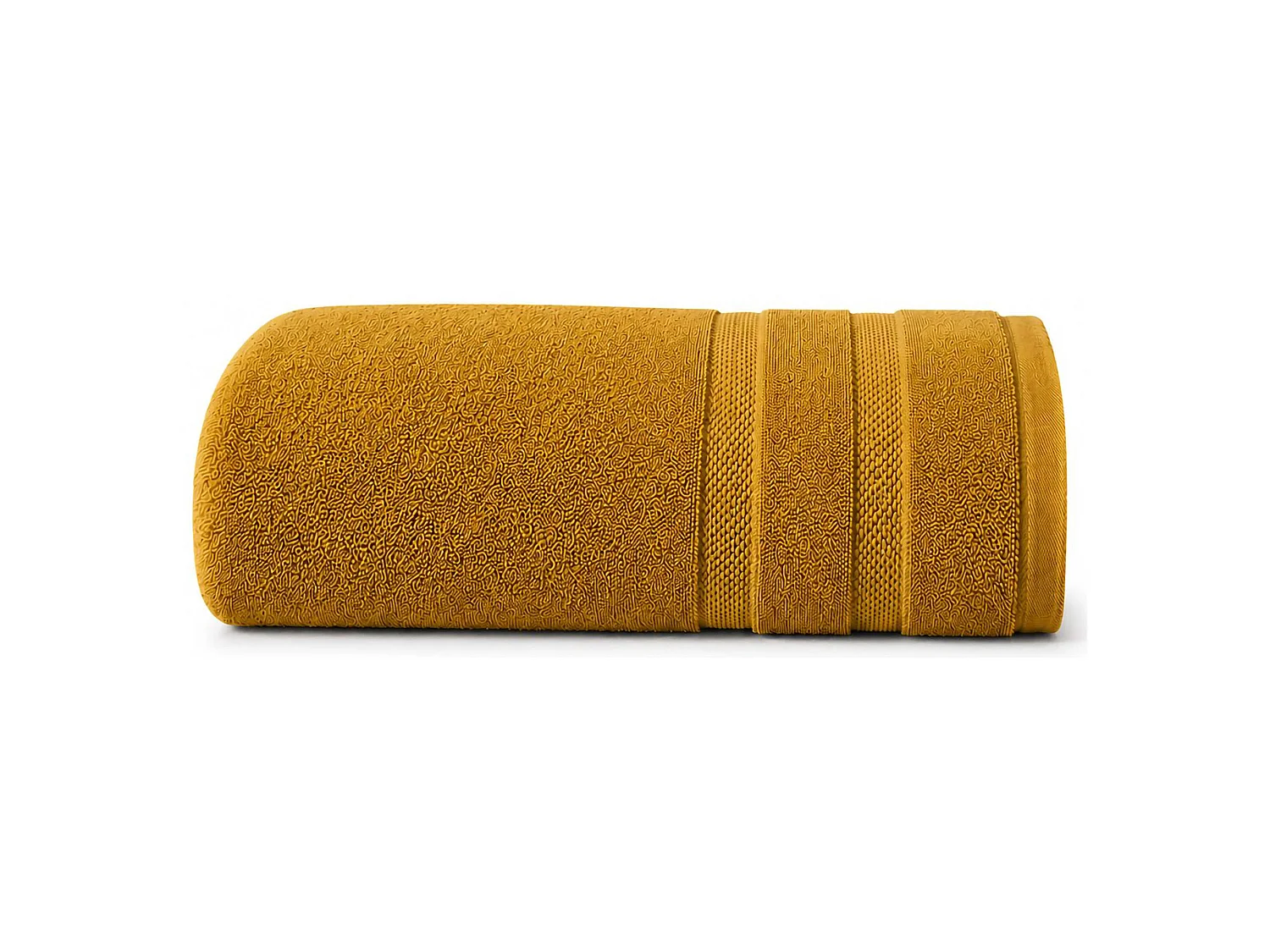 Serviette de Bain Rovarero, Dégradé de Couleur Style Moutarde, Jaune Moutarde,