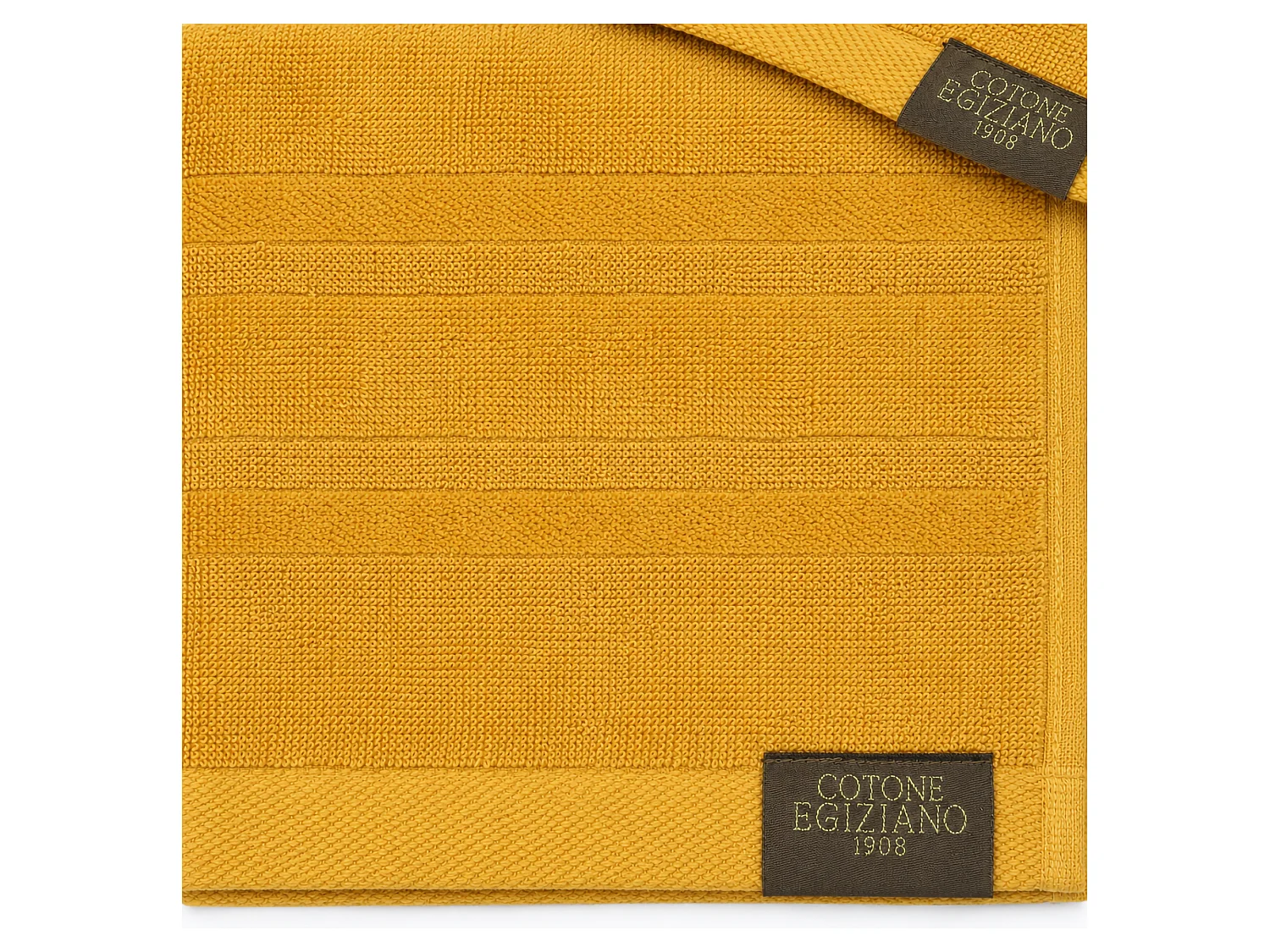 Serviette de Bain Rovarero, Dégradé de Couleur Style Moutarde, Jaune Moutarde,