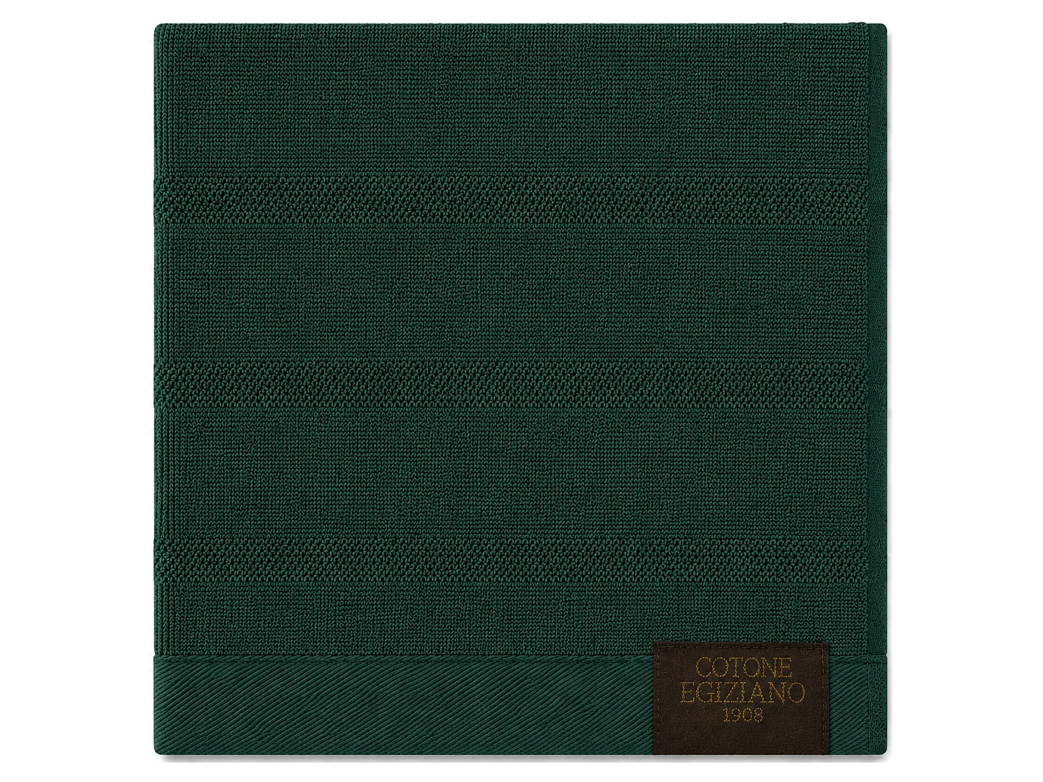 Serviette de Bain Rovarero, Nuance Couleur Structure Foncé, Vert Foncé,