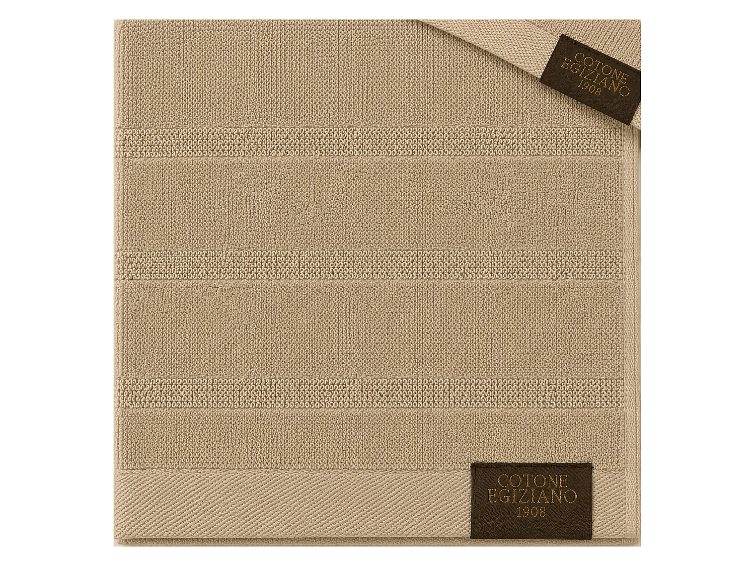 Serviette de Bain Saleneba, lot de 2 Serviettes Visage 60x110 cm, Invité 40x60 cm, Marron,