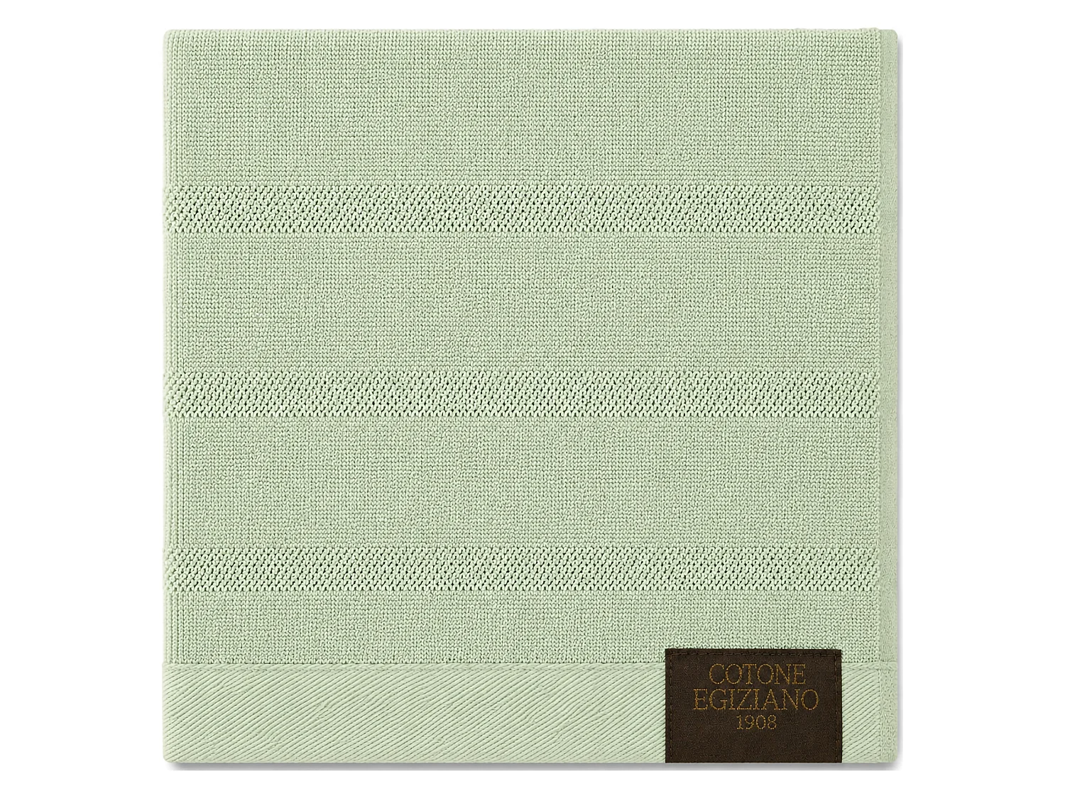 Ensemble Serviettes Saleneba : 2 Serviettes Visage 60x110 cm et Invité 40x60 cm, Vert Sauge, Nuance Structurée Sauge