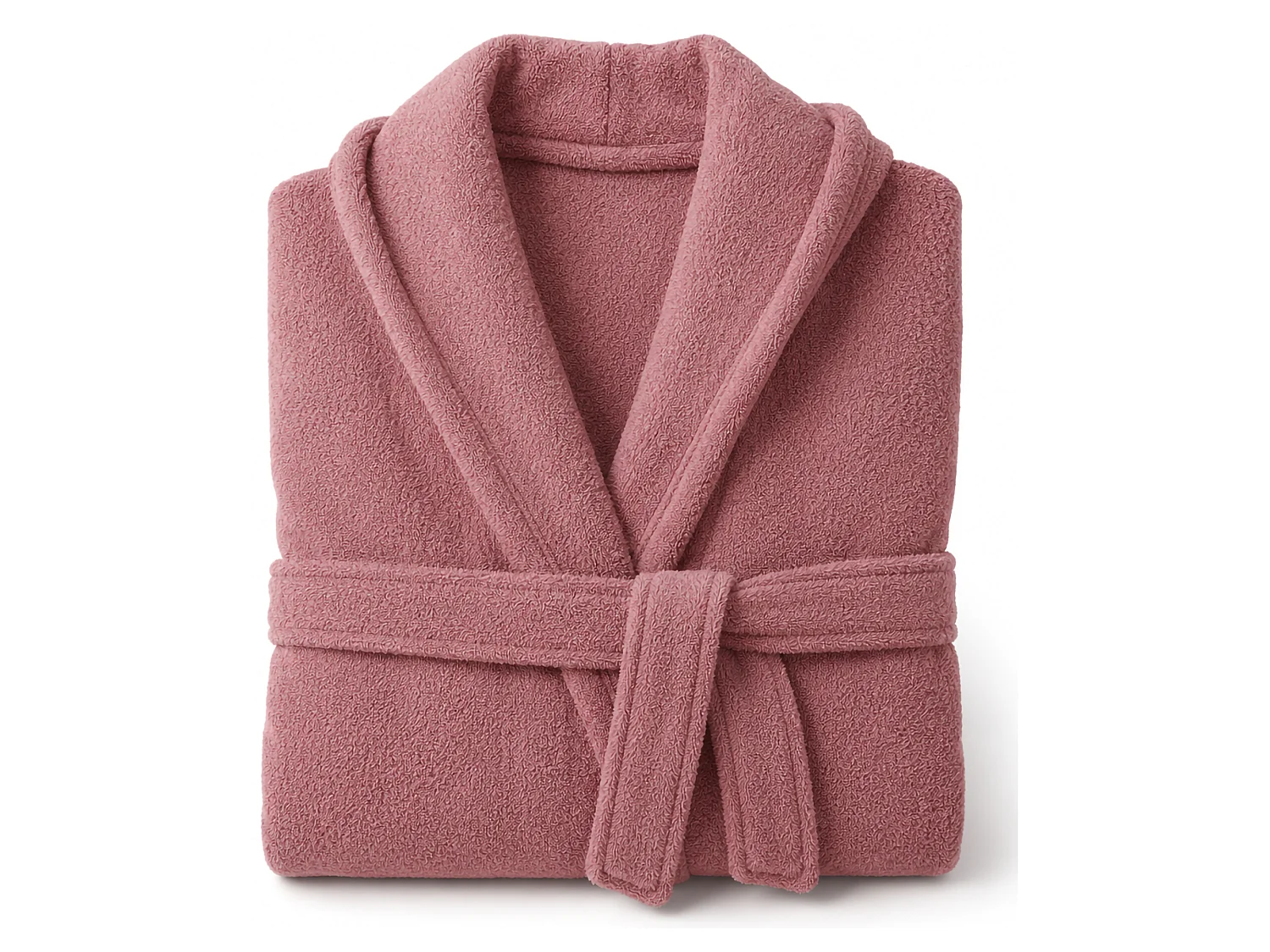 Peignoir Satoka, 100% Coton avec Capuche, Rose, Taille M