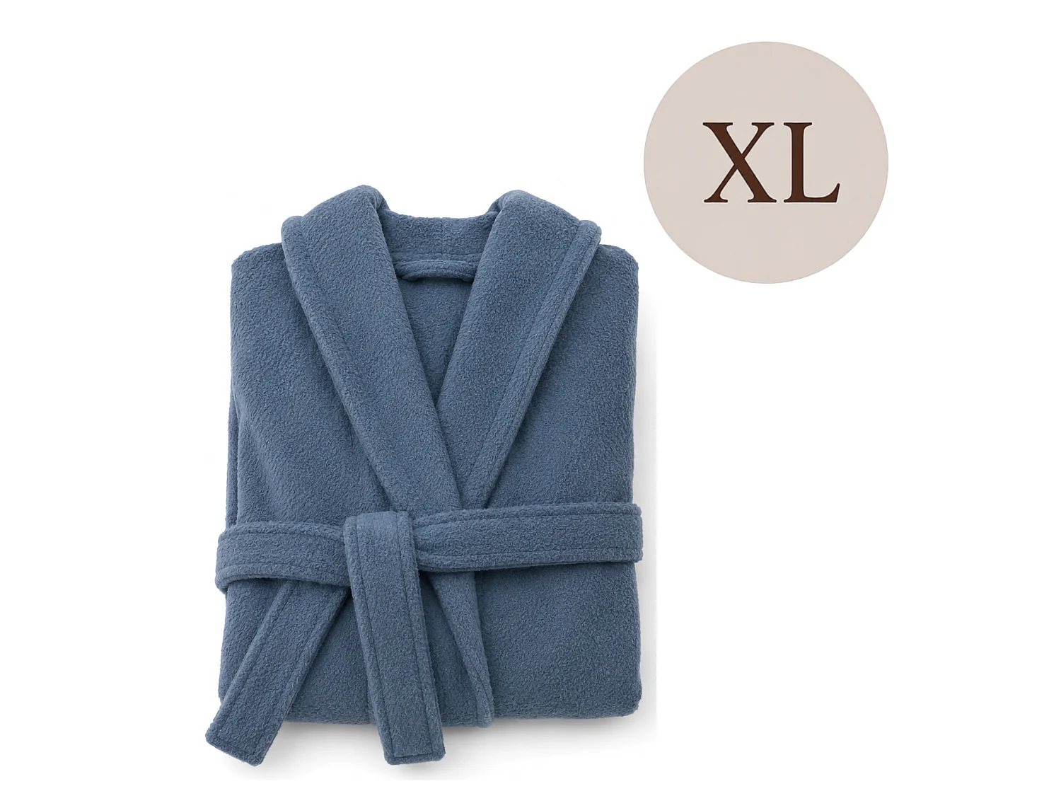 Peignoir Satiza, 100% Coton avec Capuche, Bleu Myosotis, Dégradé Myosotis, Taille XL