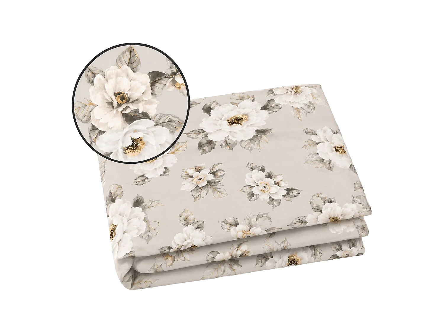 Ensemble Complet de Literie Double Salohasi, Percale, Gris, Lavable en Machine, Sèche-linge