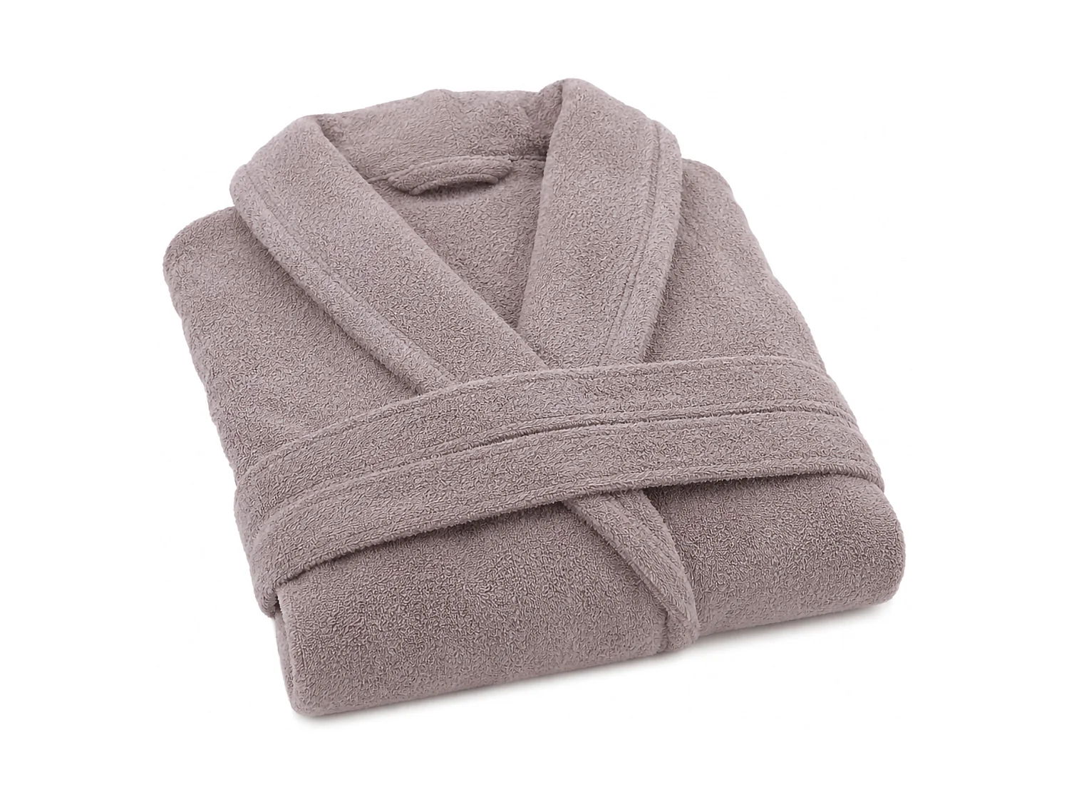 Peignoir Satotite, 100 % Coton avec Capuche, Violet Lilas, Dégradé Structuré Lilas, Taille L