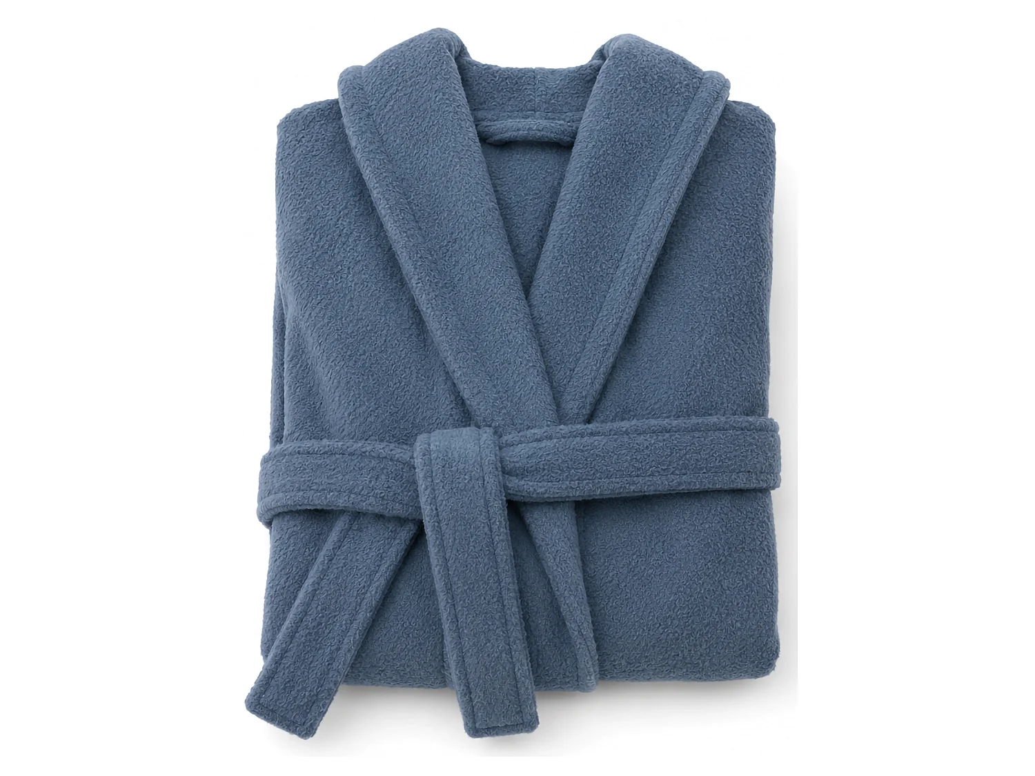 Peignoir Satofa, 100% Coton avec Capuche, Bleu Myosotis, Dégradé Structuré Myosotis, Taille S