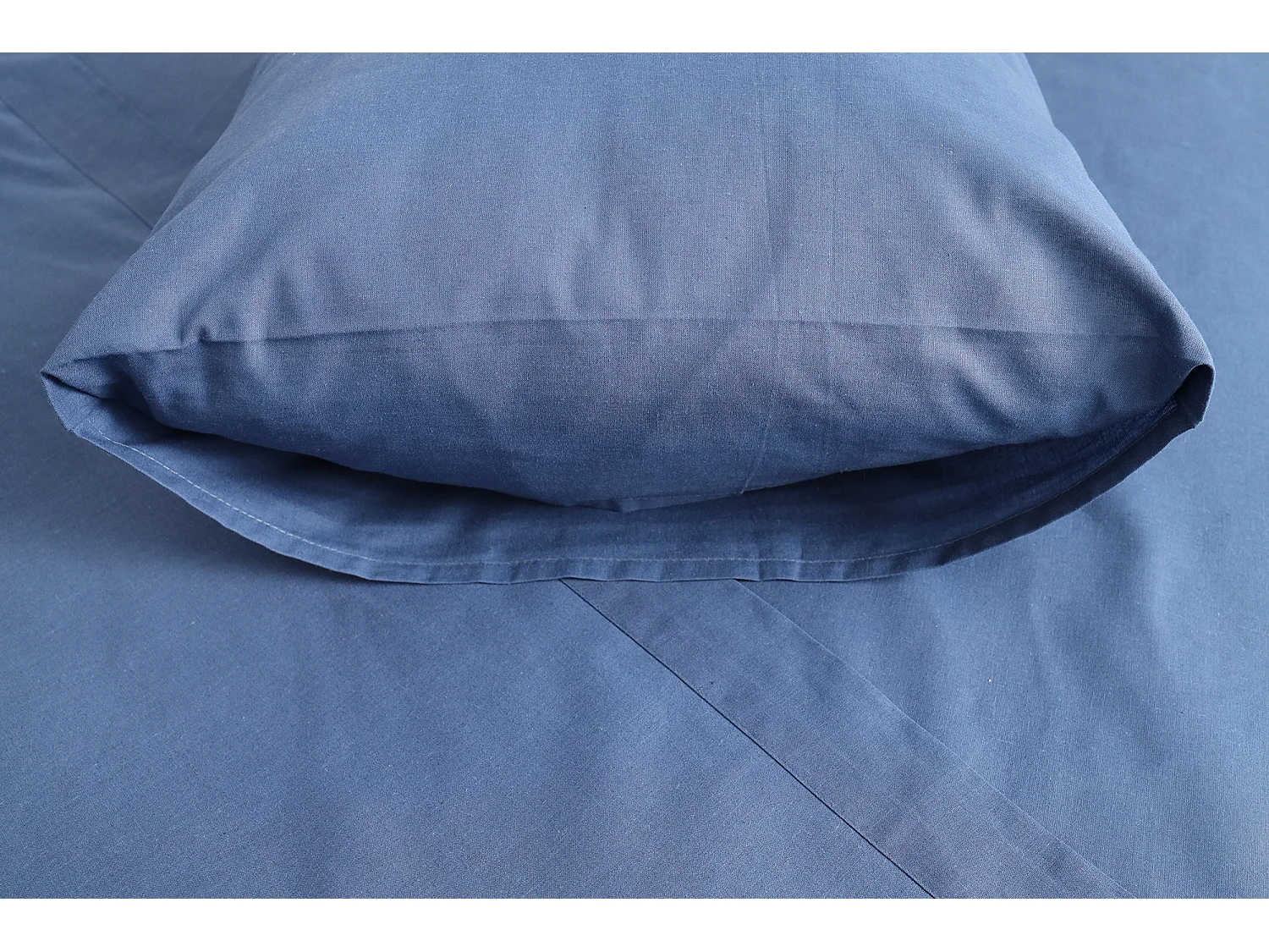 Set Completo Letto Piazza e Mezza Sarenina, in Policotone, blu Mare, Lavabile in Lavatrice