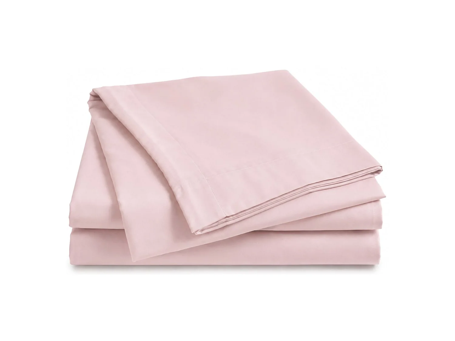 Ensemble Complet Lit Simple Rotihamo, en Coton, Rose, Lavable en Machine