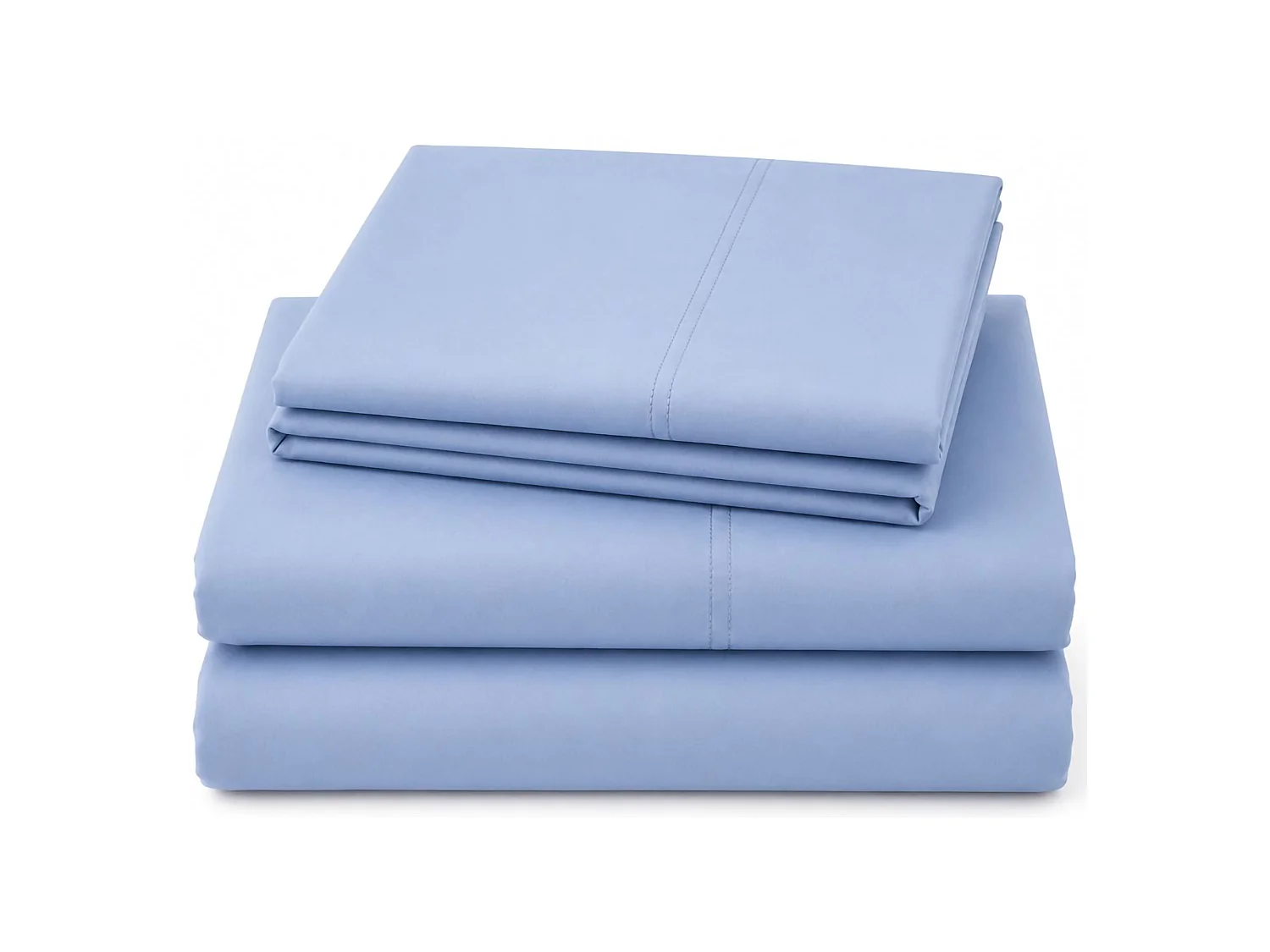 Set Completo Letto Piazza e Mezza Rotira, in Cotone, blu Cadetto, Lavabile in Lavatrice, Asciugatrice