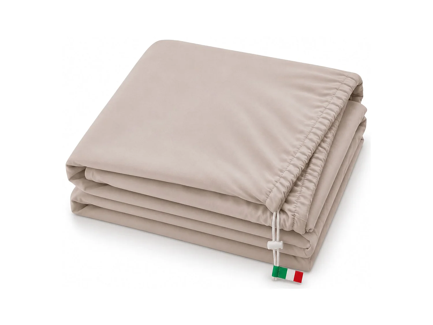 Lenzuolo Piazza e Mezza Romesila, Lenzuolo Sotto con Angolo da 27 cm, Grigio Pietra, Lavabile in Lavatrice, Asciugatrice