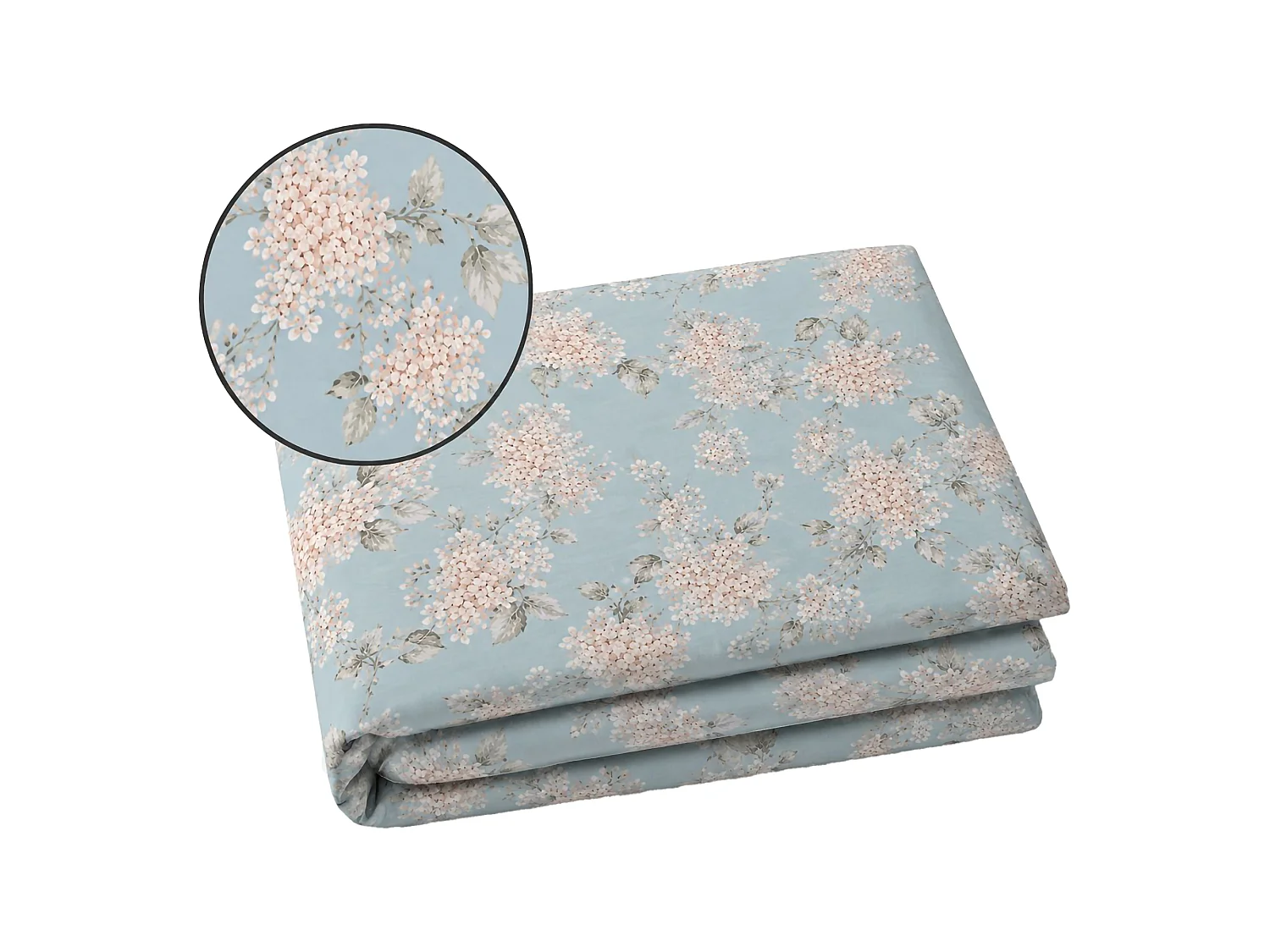 Set Completo Letto Matrimoniale Salilisa, in Percalle, Azzurro Acqua, Lavabile in Lavatrice, Asciugatrice