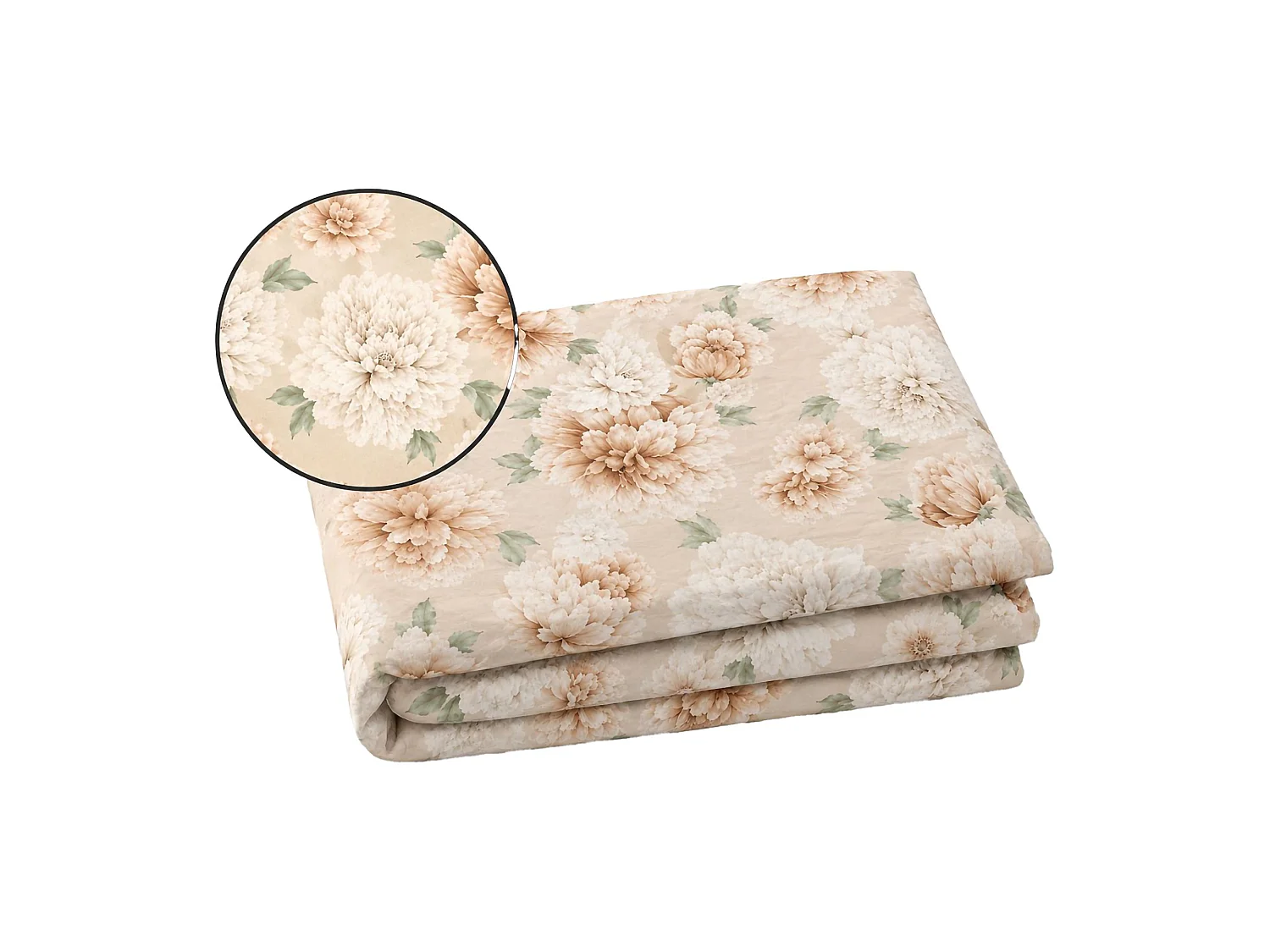 Set Completo Letto Matrimoniale Rovanone, in Cotone, Bianco Crema, Lavabile in Lavatrice, Asciugatrice