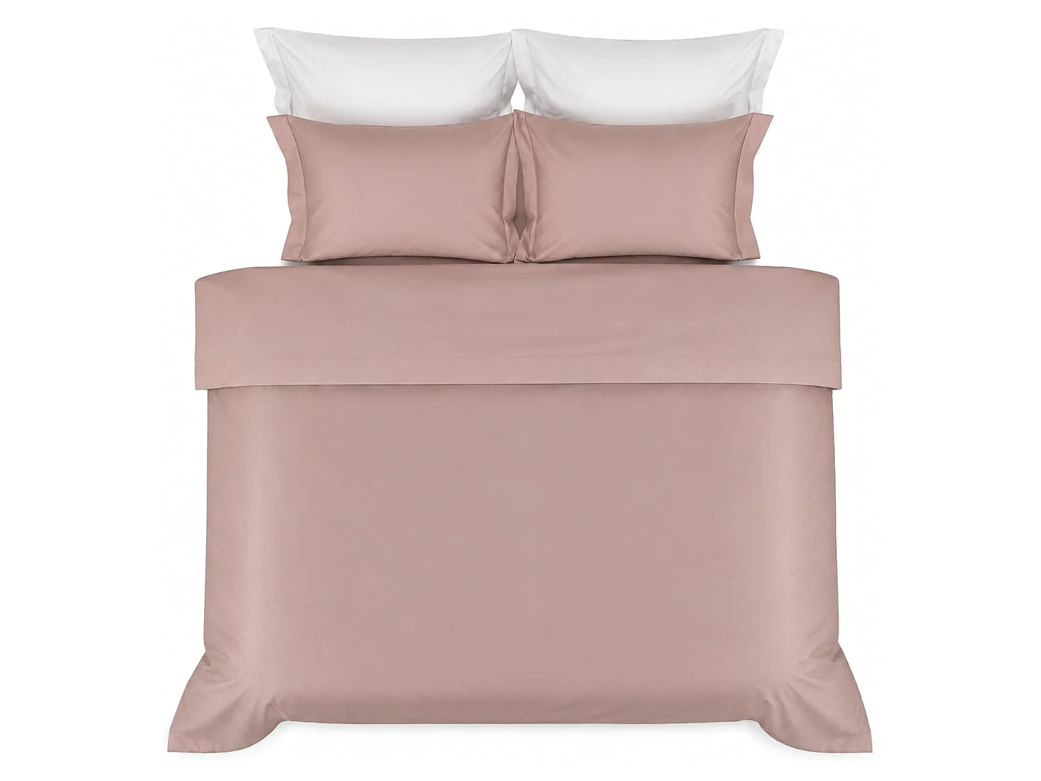 Ensemble de Lit Complet Place et Demie Rosirora, en Percale, Rose, Lavable en Machine, Sèche-linge