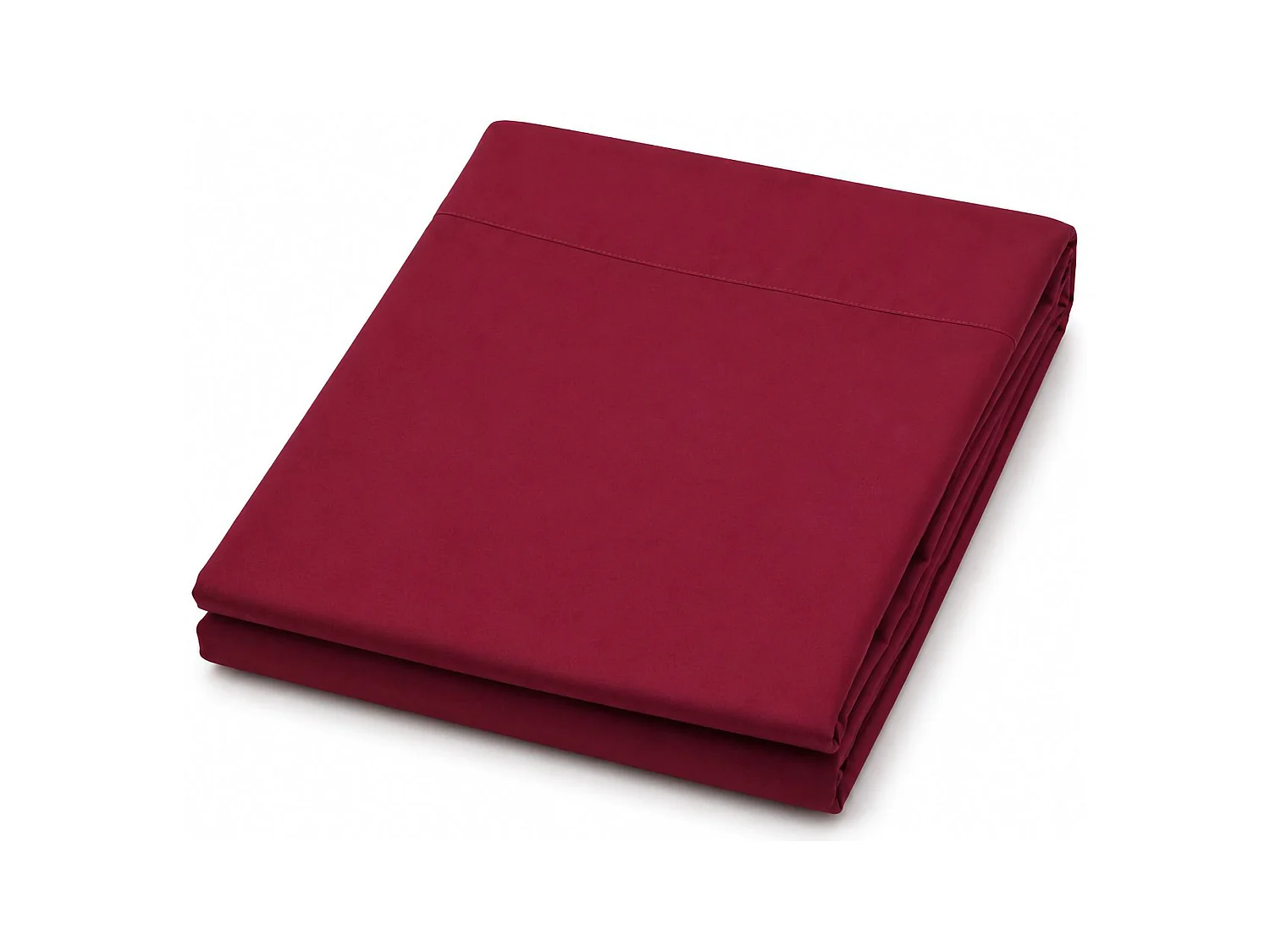 Ensemble Complet de Literie Double Sarisa, en Polycoton, Rouge, Lavable en Machine