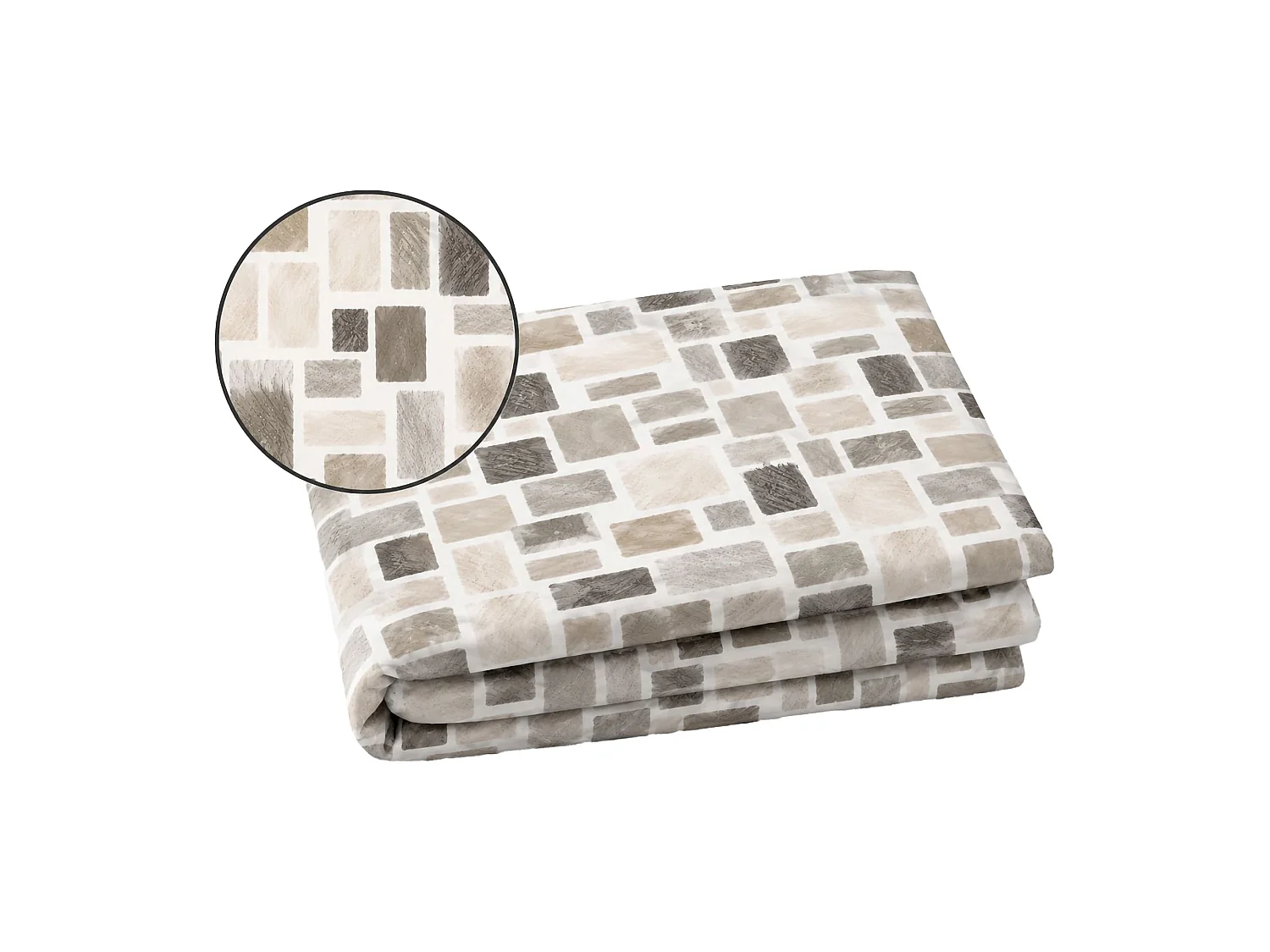 Set Completo Letto Matrimoniale Rovanone, in Cotone, Bianco Crema, Lavabile in Lavatrice, Asciugatrice
