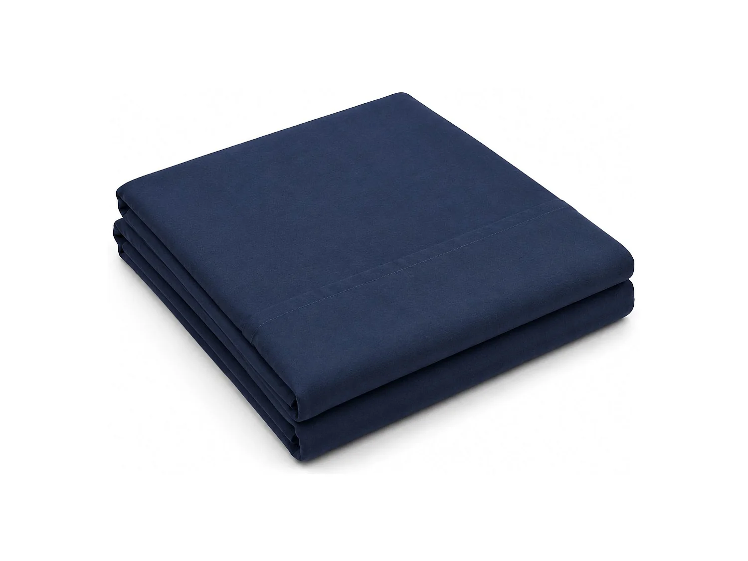 Ensemble Complet Lit Double Sarisa, en Polycoton, bleu, Lavable en Machine