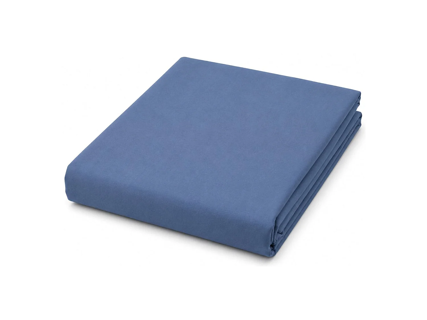 Ensemble Complet Lit Simple Sapatalo, en Polycoton, Bleu Océan, Lavable en Machine