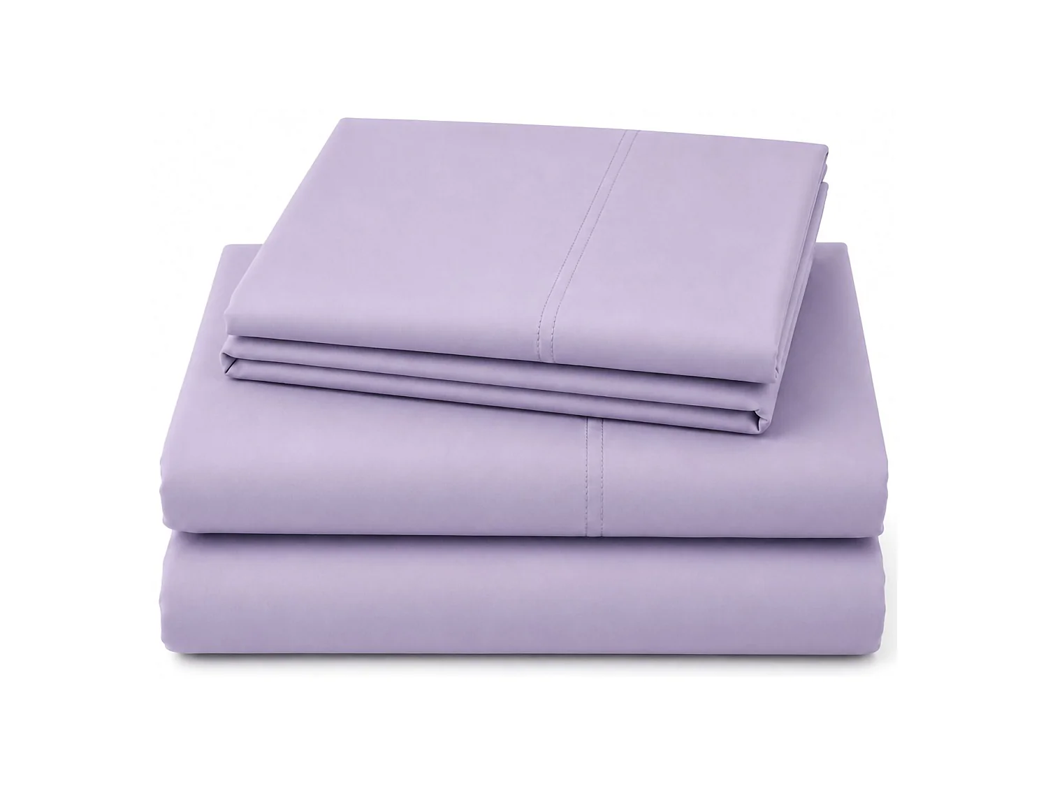 Set Completo Letto Matrimoniale Rova, in Cotone, Viola Lilla, Lavabile in Lavatrice, Asciugatrice