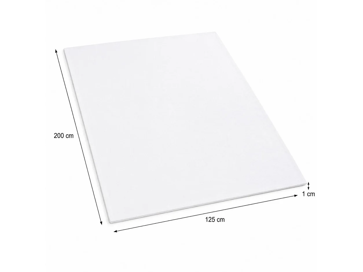 Lenzuolo Piazza e Mezza Romesila, Lenzuolo Sotto con Angolo da 27 cm, Bianco Crema, Lavabile in Lavatrice, Asciugatrice