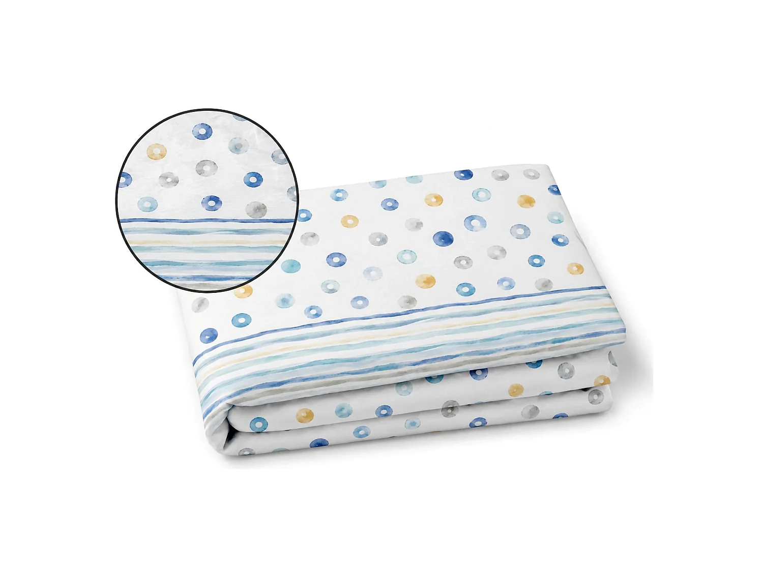 Set Completo Letto Singolo Sasafa, in Policotone, blu, Lavabile in Lavatrice
