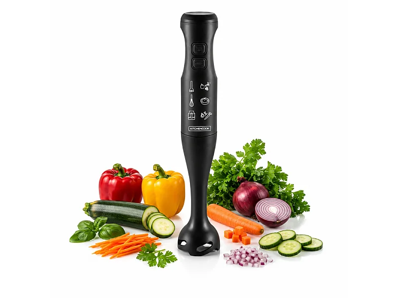 Kitchencook - Matt_x - Noir - Mixeur Plongeant - 350 W - 2 Vitesses