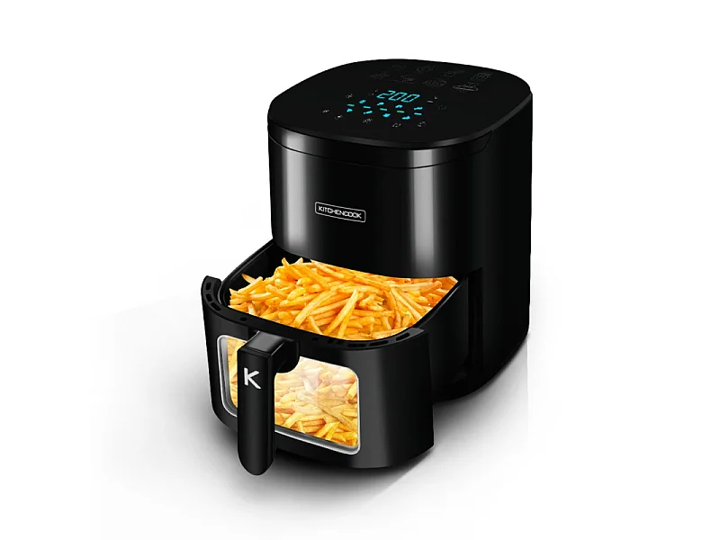 Kitchencook - Airmed6 W - Friteuse Sans Huile 6,5l - 8 Programmes
