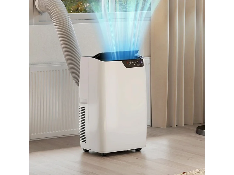 Climatiseur Mobile - Blanc - 14000 Btu - Réversible Chaud/froid - Silencieux