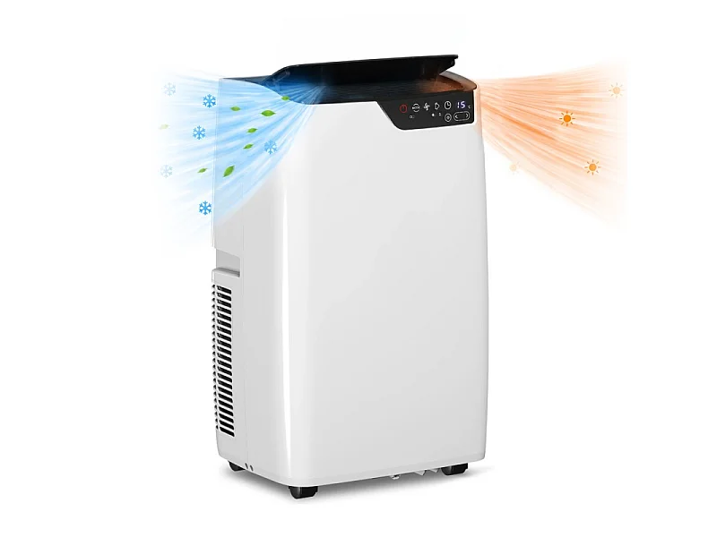 Climatiseur Mobile - Blanc - 14000 Btu - Réversible Chaud/froid - Silencieux